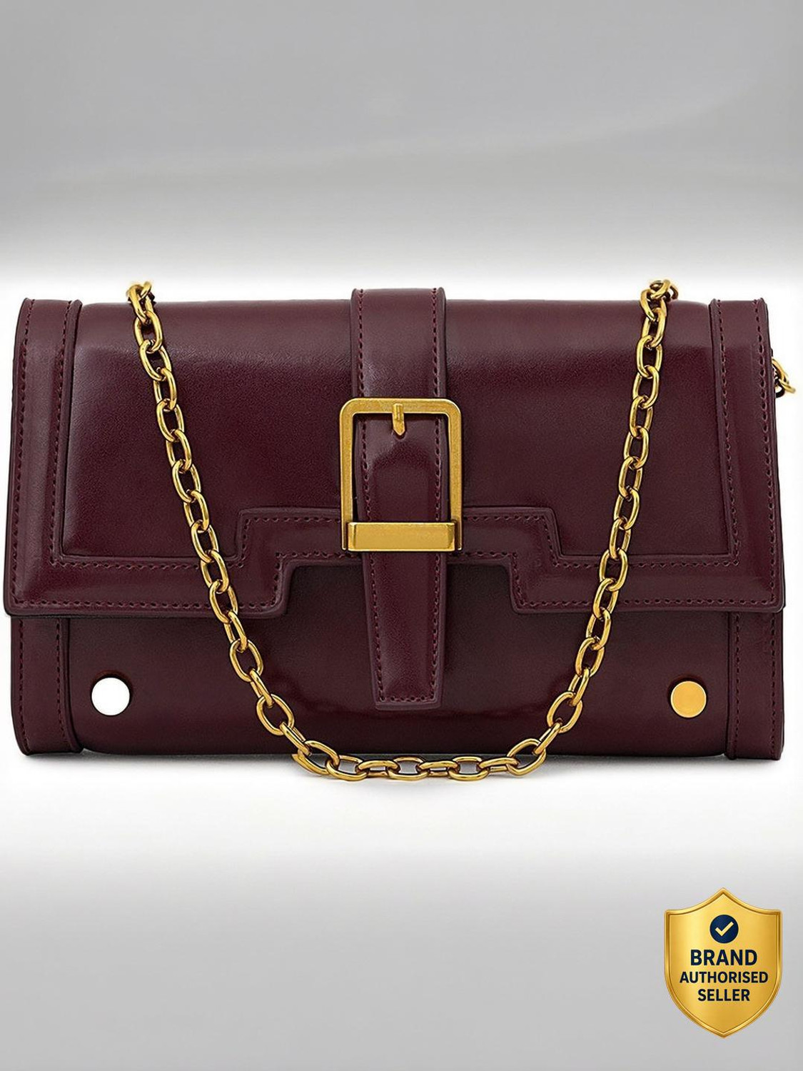 Image of Miraggio Women Maroon Sling Bag