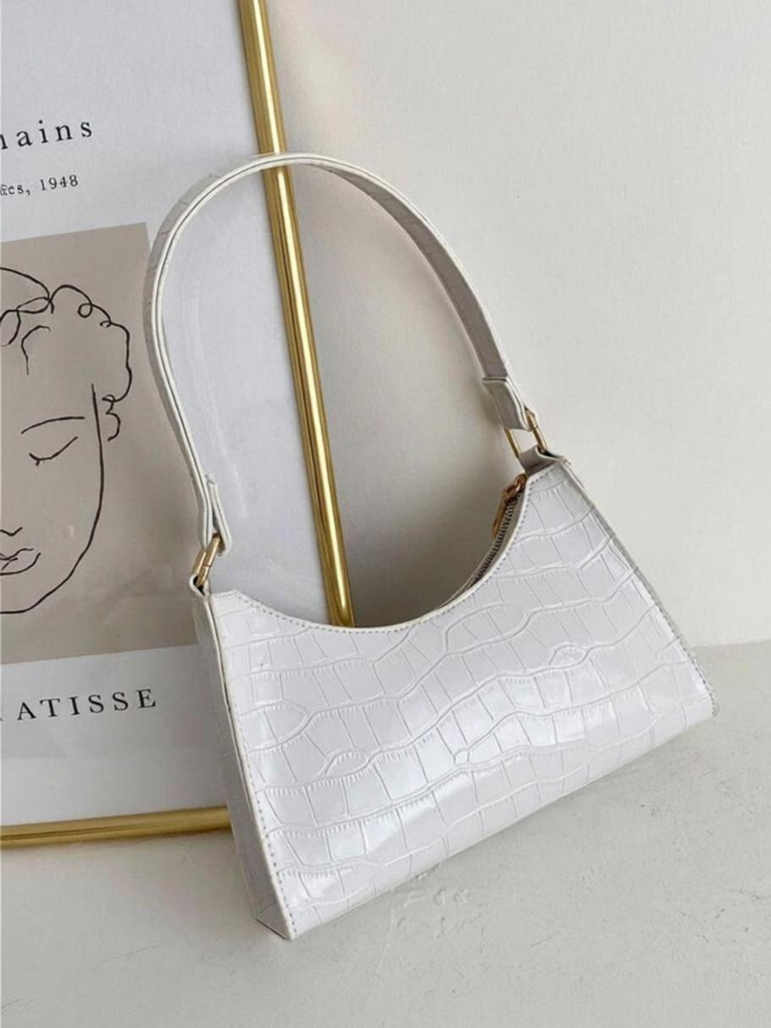 Image of LSTYLE Women White Handbag