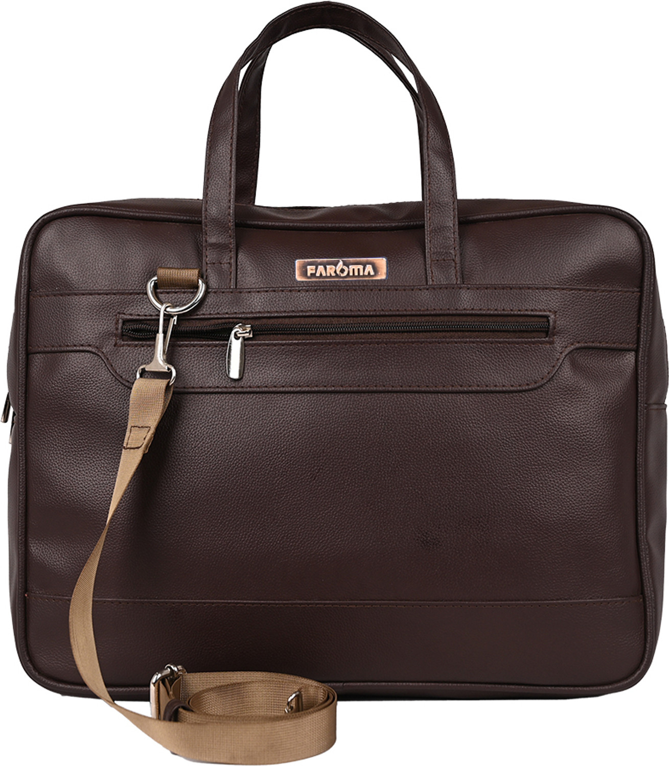 Image of faroma Men Brown Messenger Bag