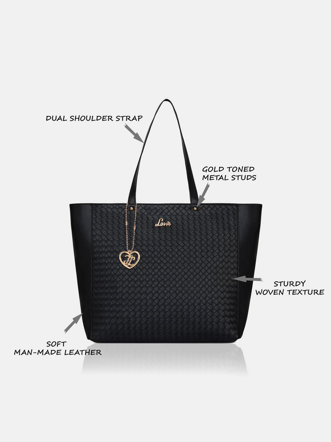 Image of LAVIE Women Black Tote