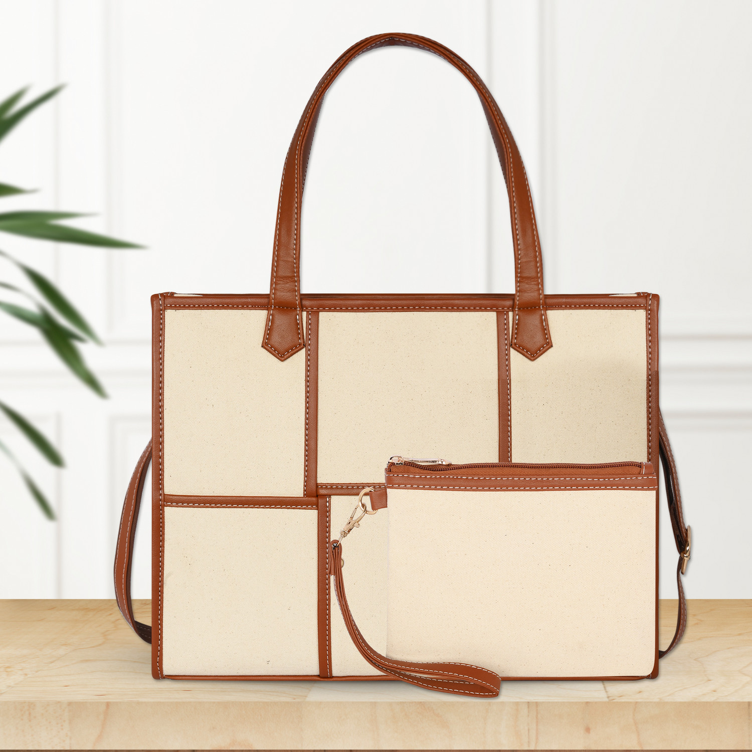 Image of Womanix Women Beige, Tan Hand-held Bag