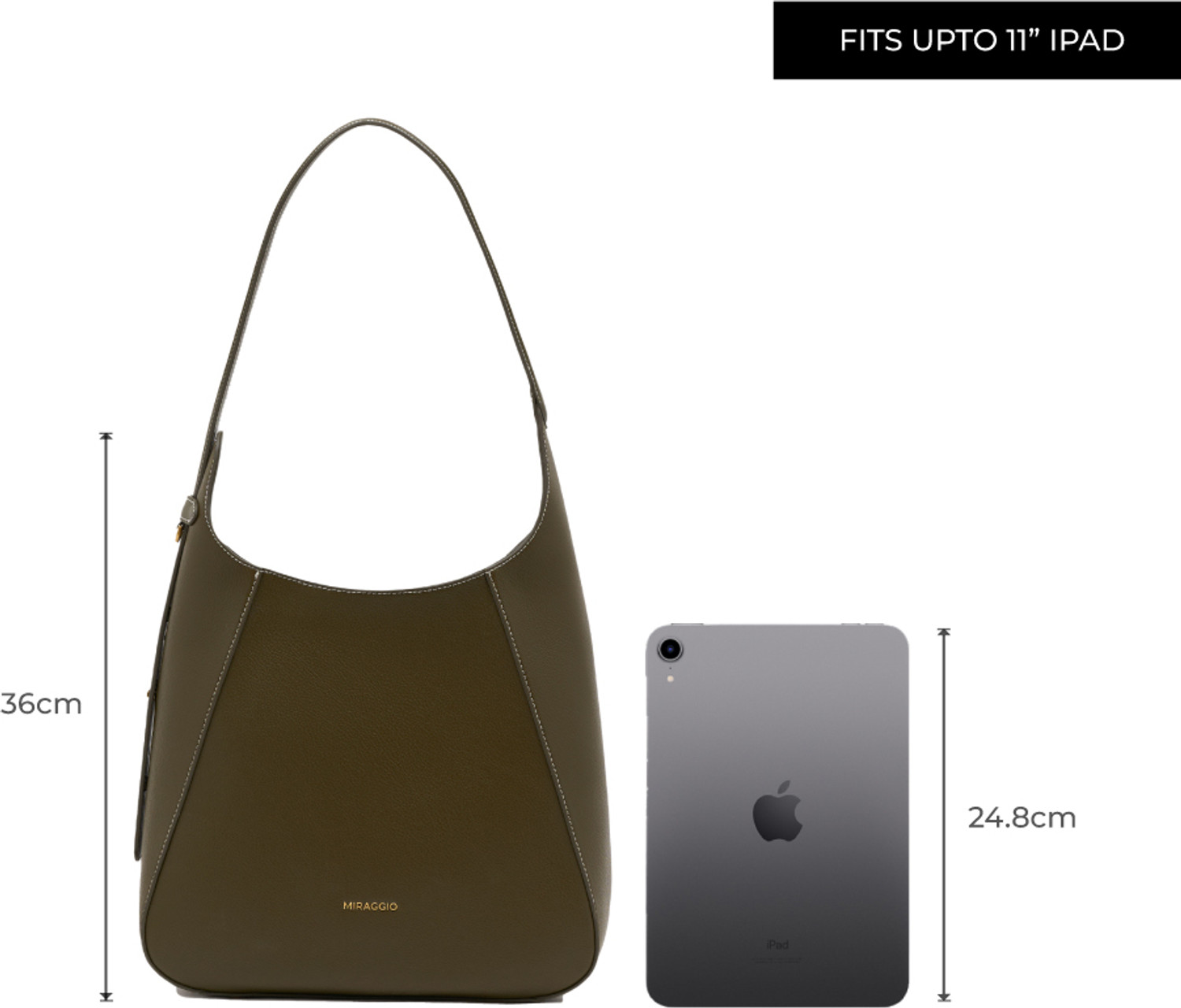 Image of Miraggio Women Green Hobo