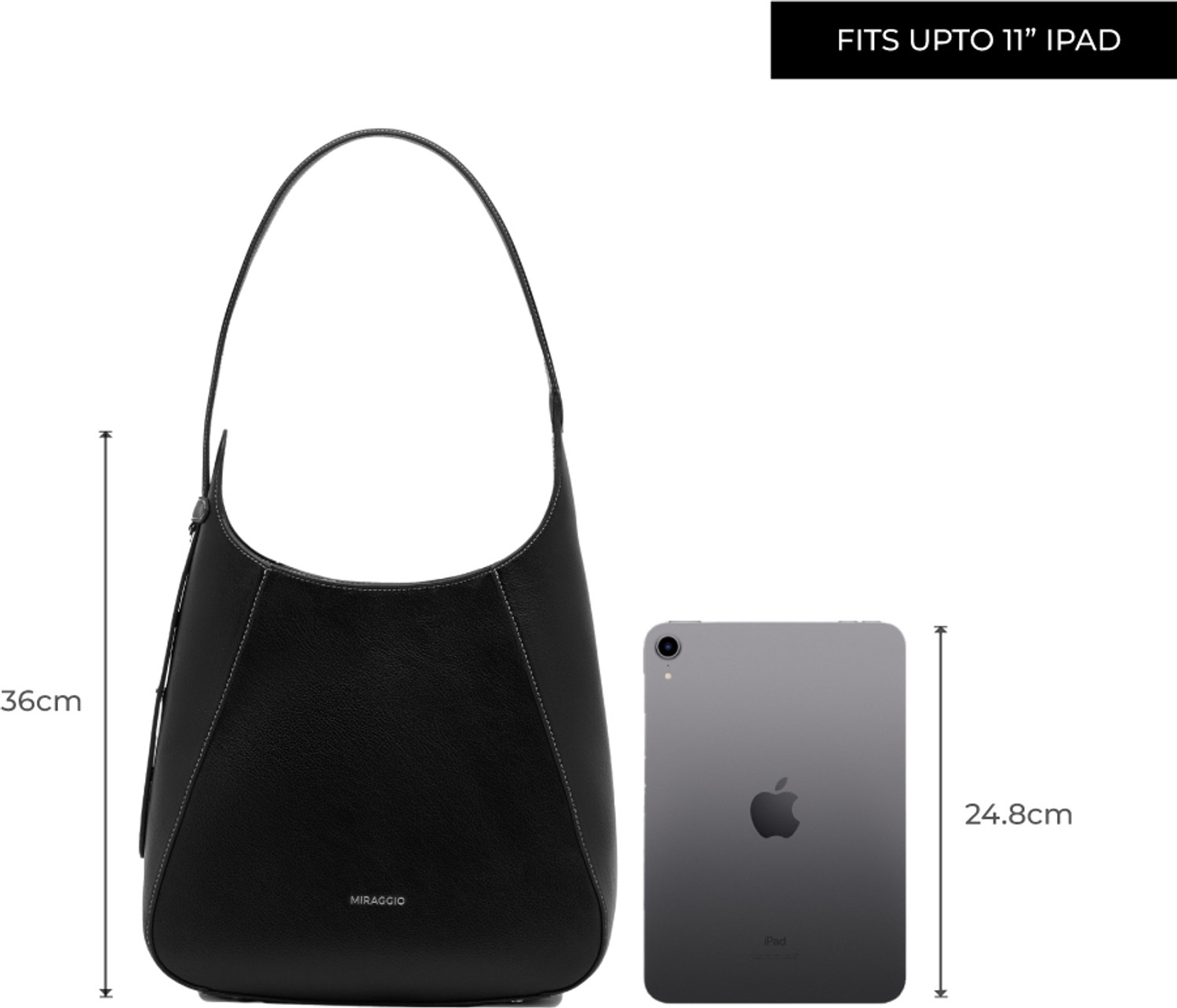 Image of Miraggio Women Black Hobo