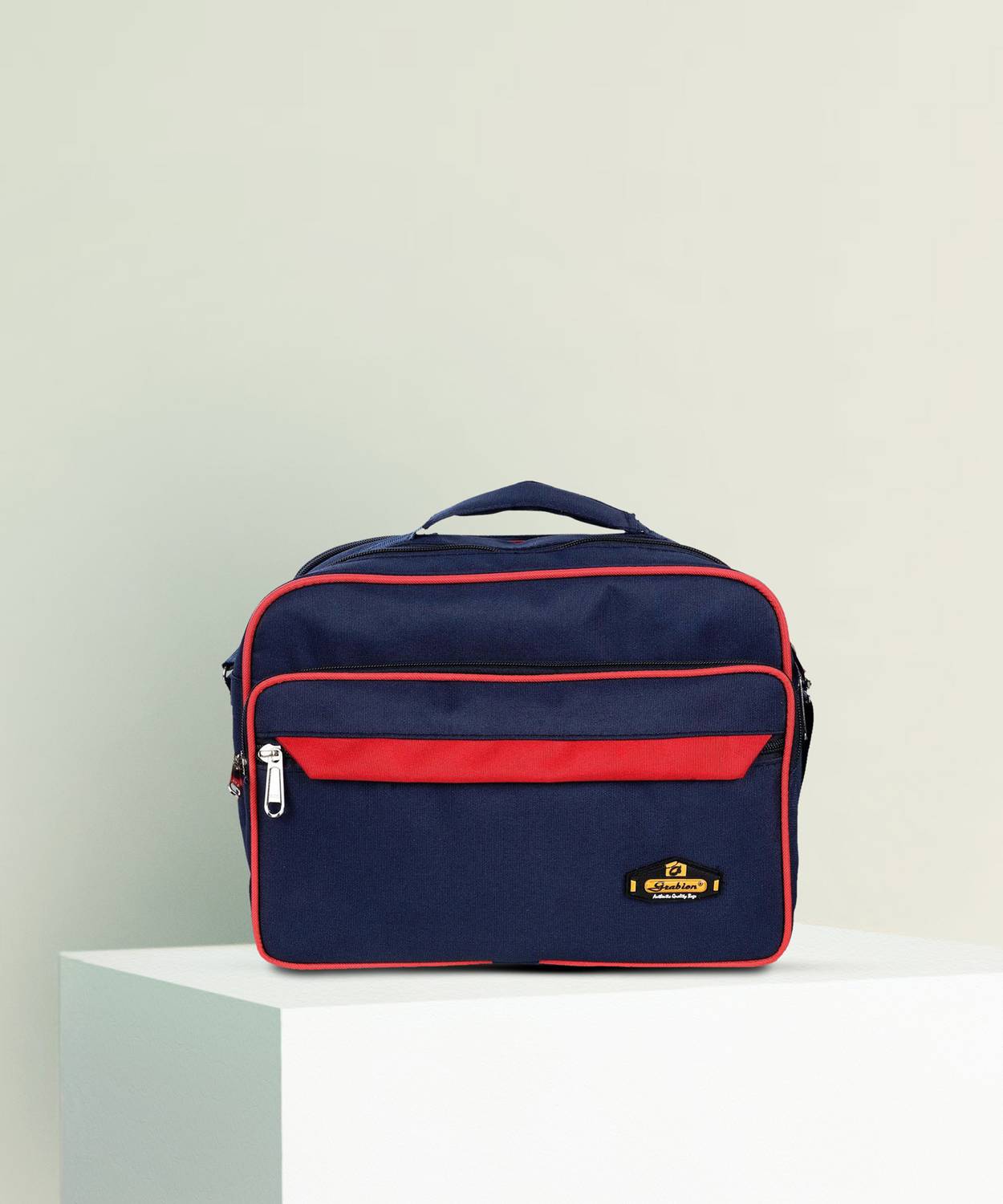 Asgrabion Men Blue, Red Messenger Bag