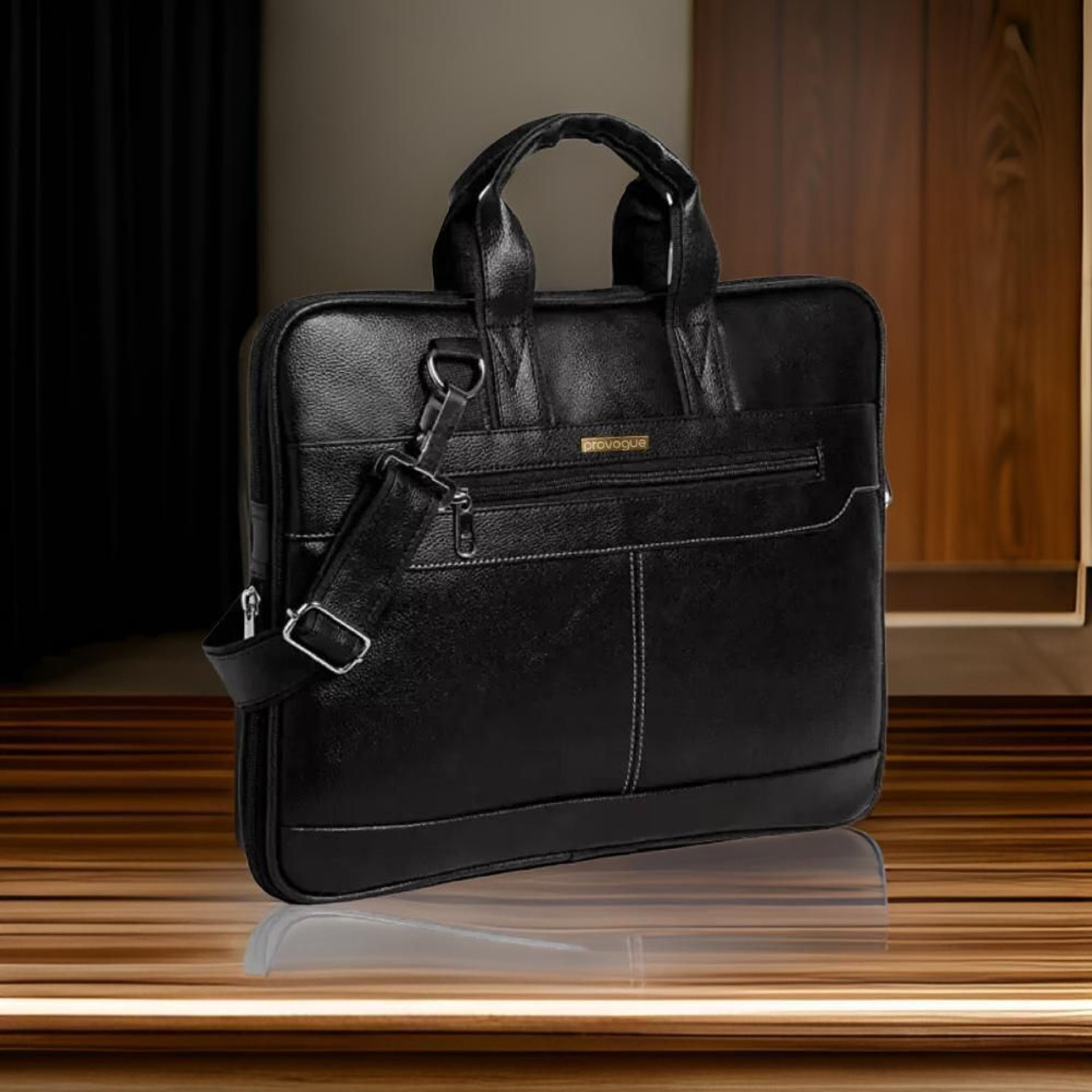 Image of PROVOGUE Men & Women Black Messenger Bag