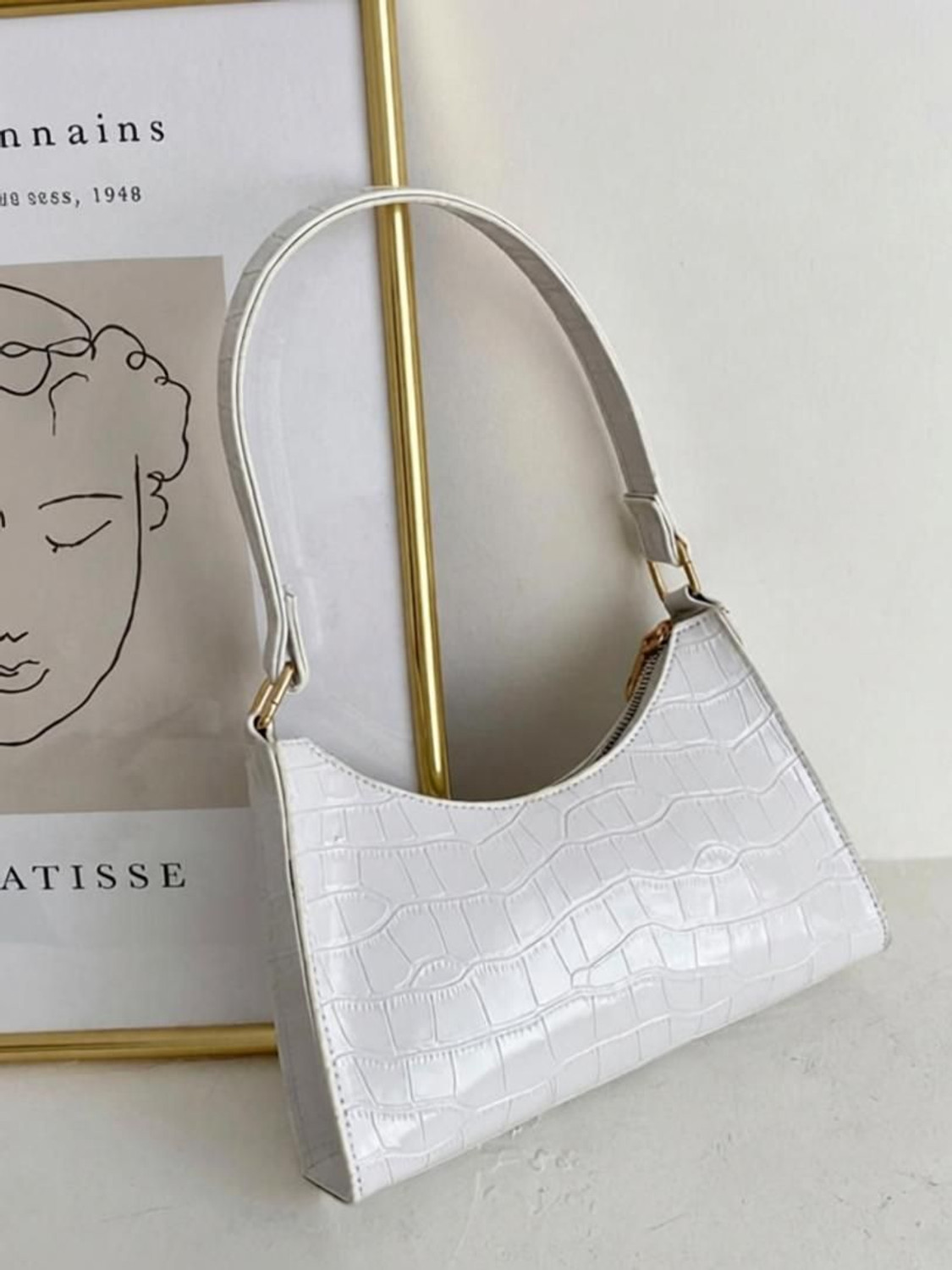 Image of LSTYLE Women White Handbag