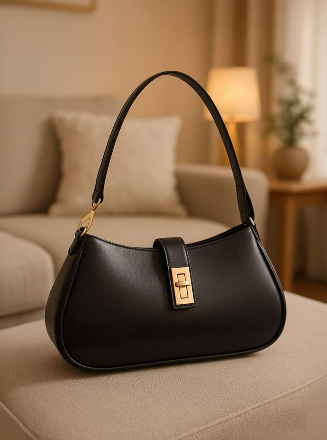 Image of TIZARAT MAN Women Black Shoulder Bag