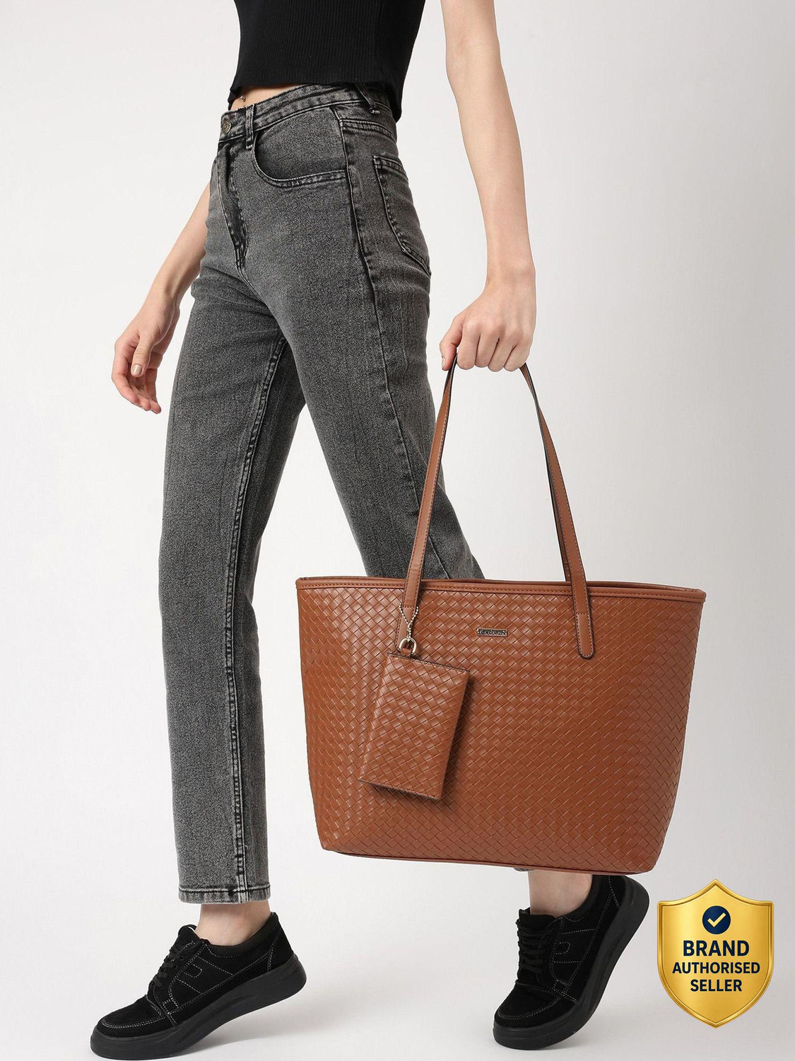 Fastrack Women Tan Tote
