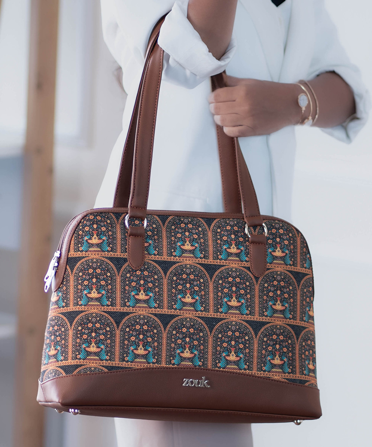 Image of ZOUK Women Multicolor Hand-held Bag