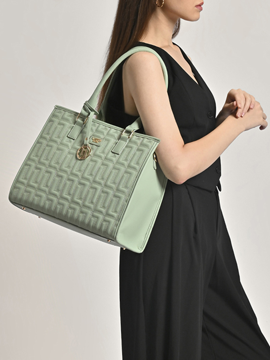 Image of Lavie Luxe Women Green Satchel