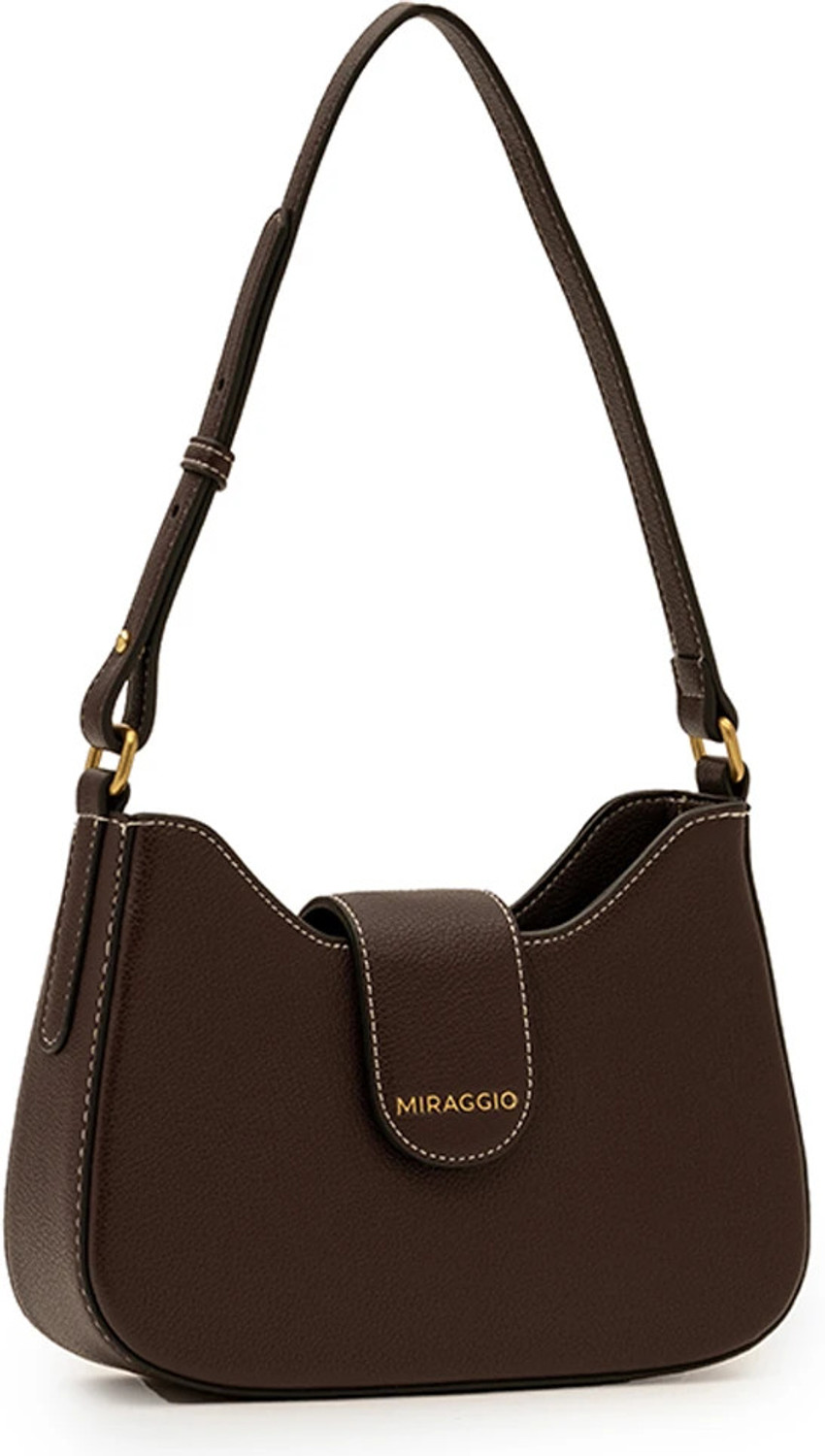 Image of Miraggio Women Brown Shoulder Bag