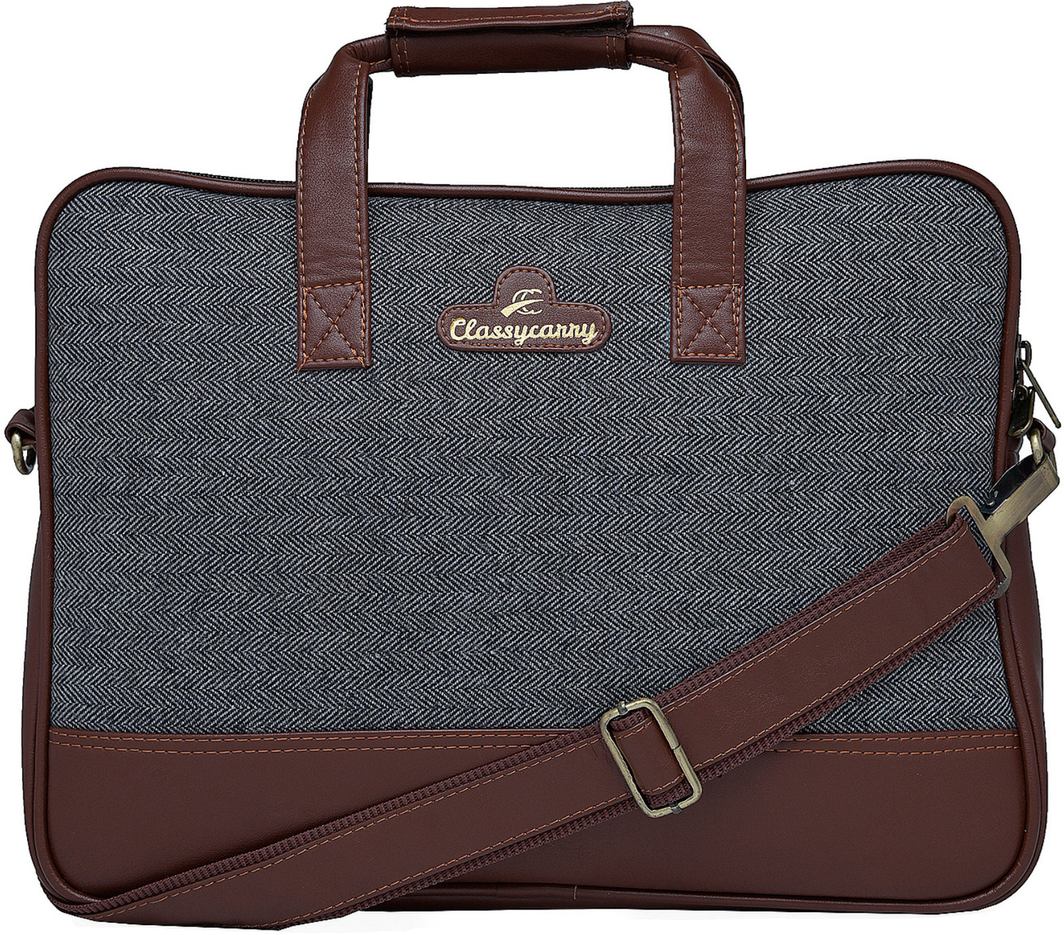 Image of ClassyCarry Men & Women Grey Messenger Bag