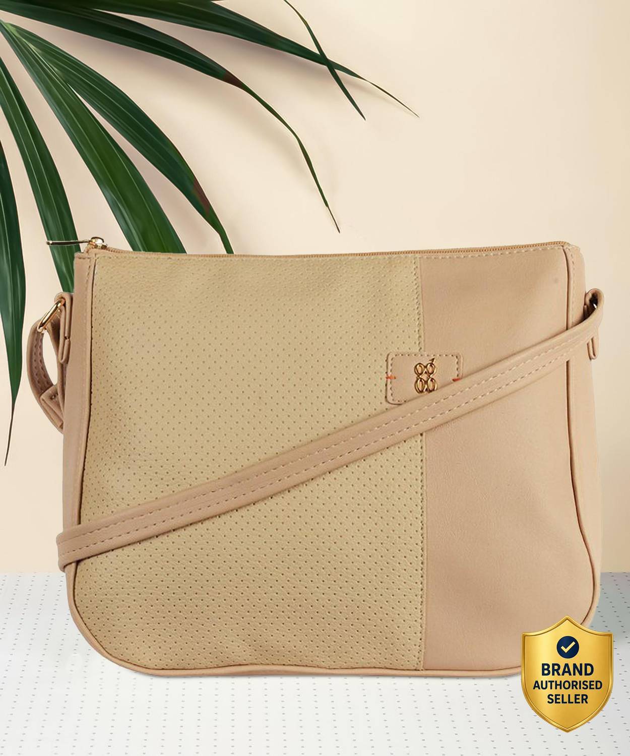 Baggit Women Beige Sling Bag