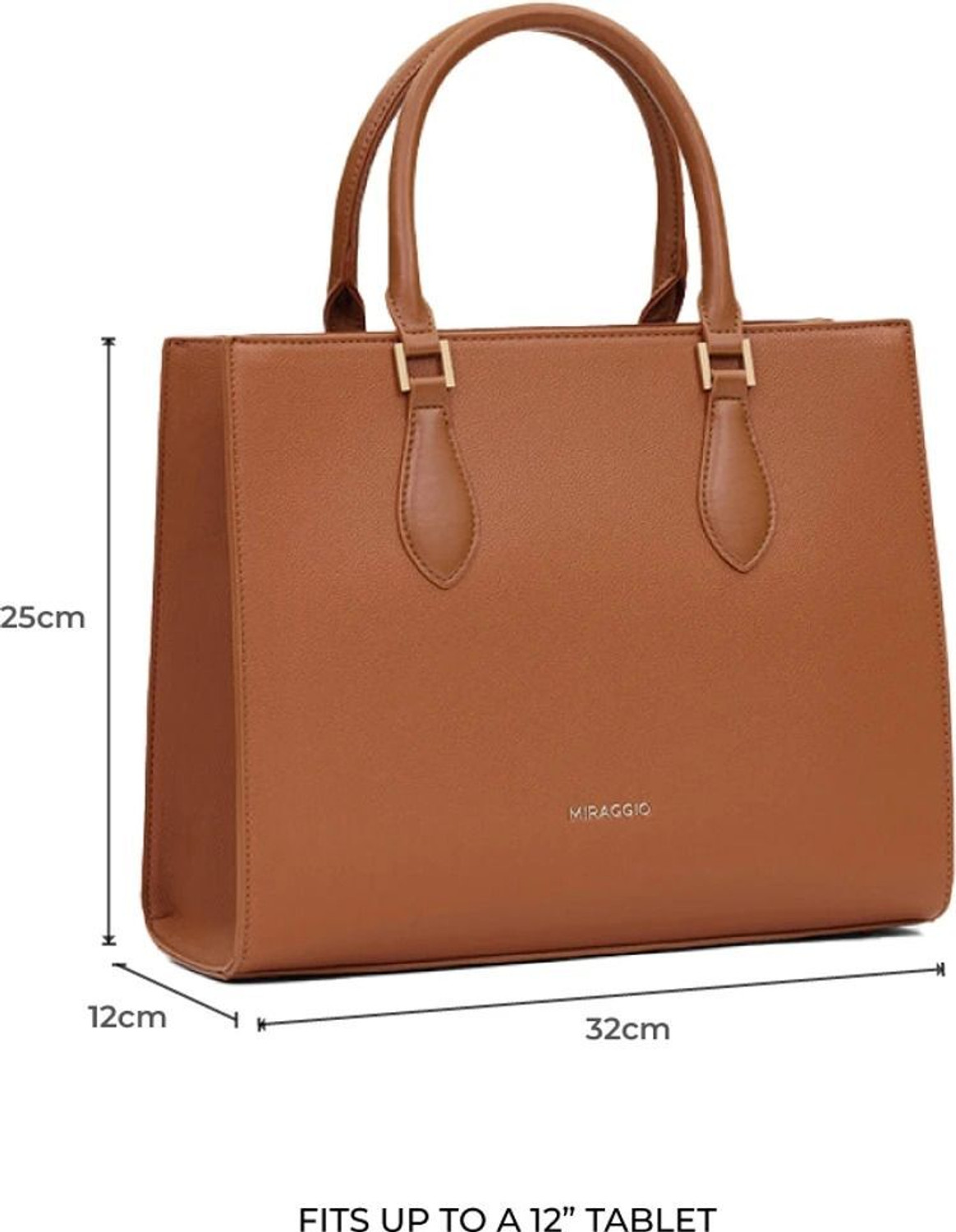 Image of Miraggio Women Brown Satchel