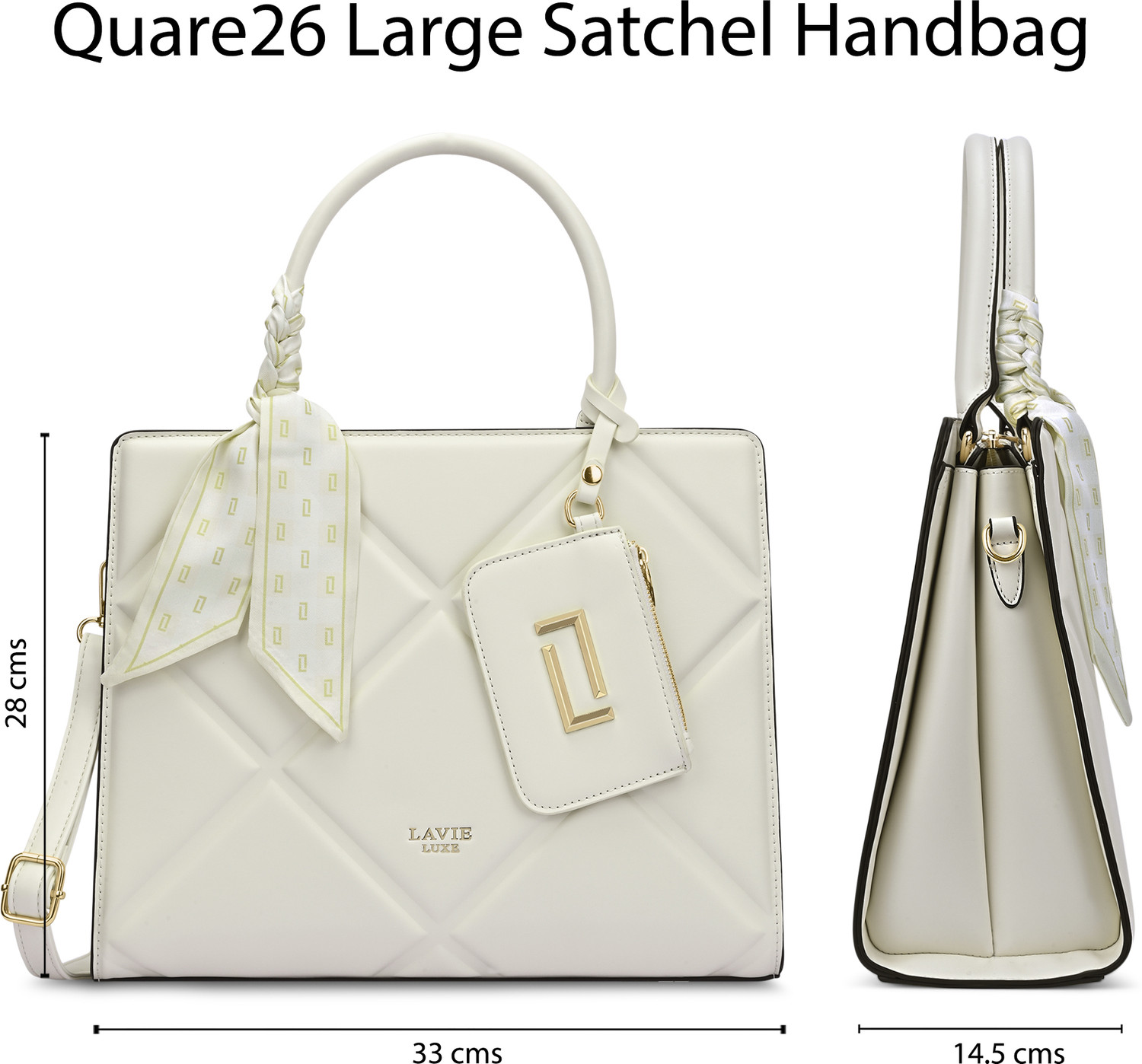 Image of Lavie Luxe Women White Satchel