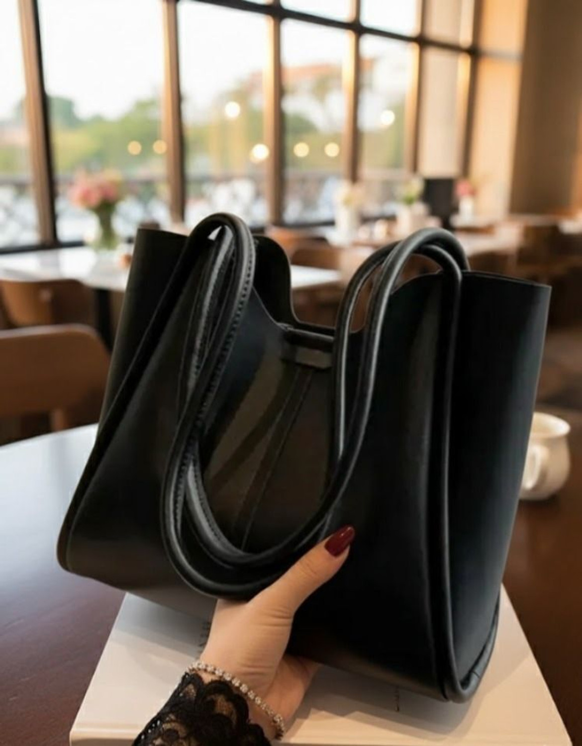 Image of DAZORA Women Black Tote