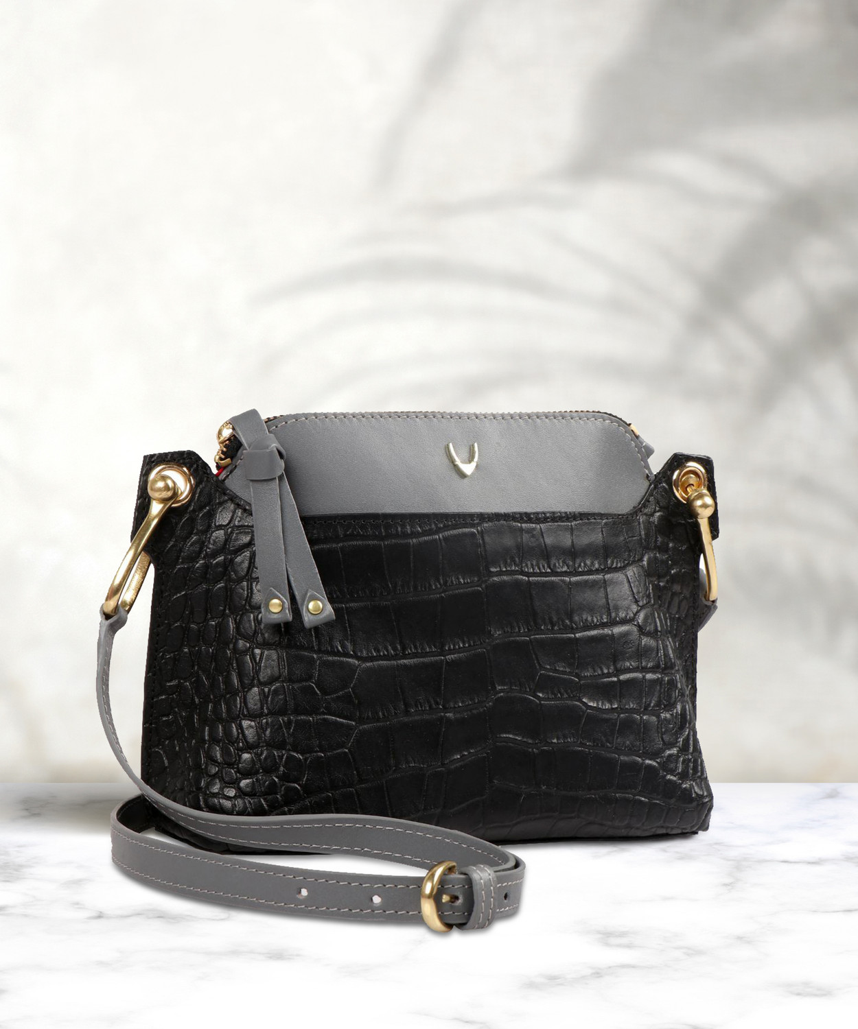 Image of HIDESIGN Women Black Sling Bag