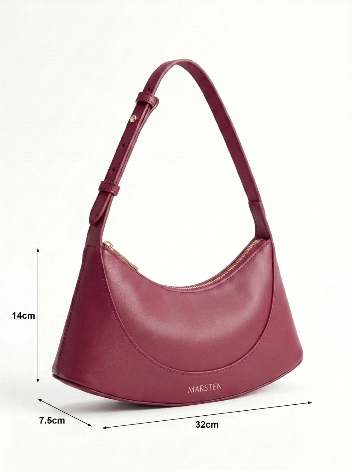 Image of MARSTEN Women Maroon Shoulder Bag