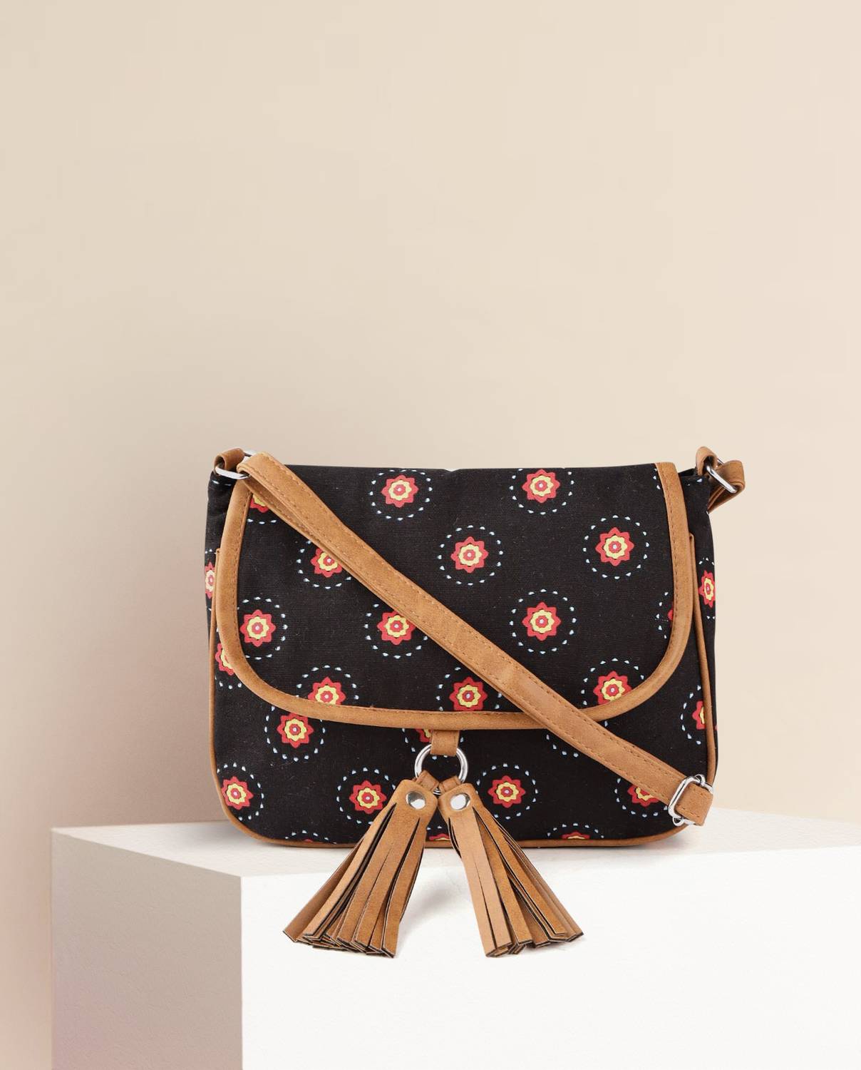 ANOUK Women Black Sling Bag