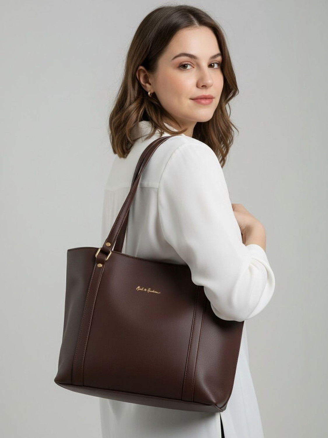 Image of Mast & Harbour Women Brown Hand-held Bag