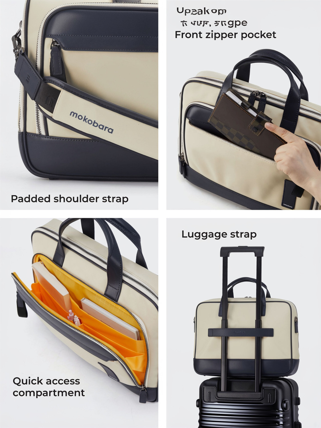 Image of Mokobara Men & Women White Messenger Bag