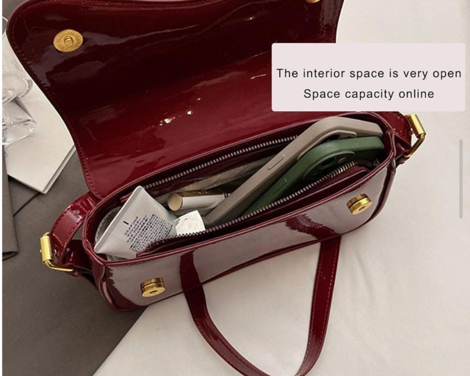 Image of LIZIQI Maroon Shoulder Bag Trendy korean sling bags for women,new bags ,