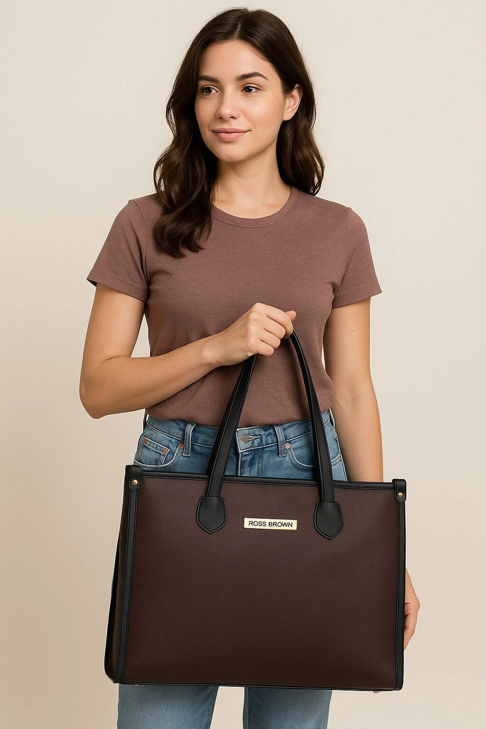 Image of Ross Brown Women Brown Tote