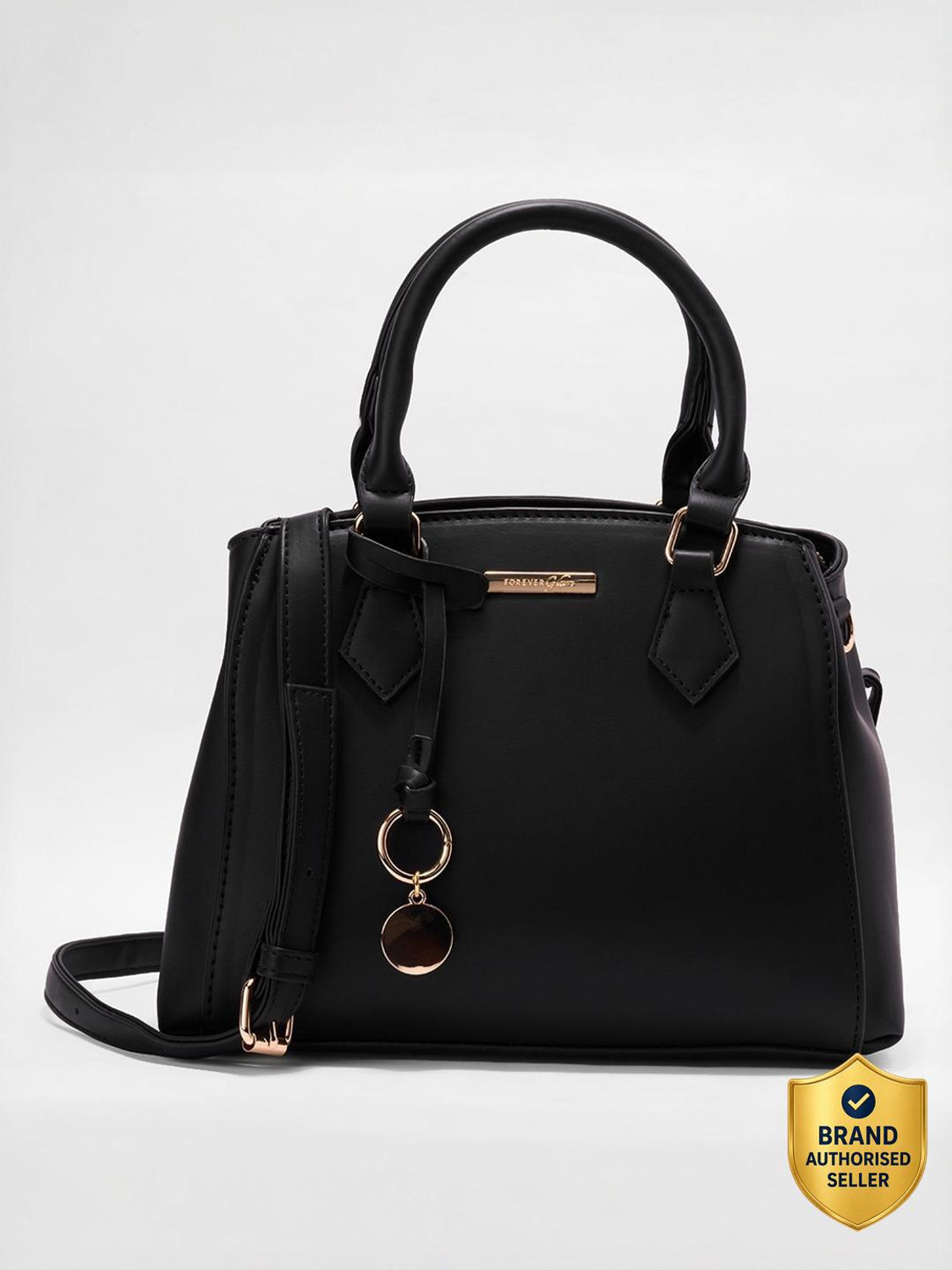Image of Forever Glam By Pantaloons Women Black Messenger Bag