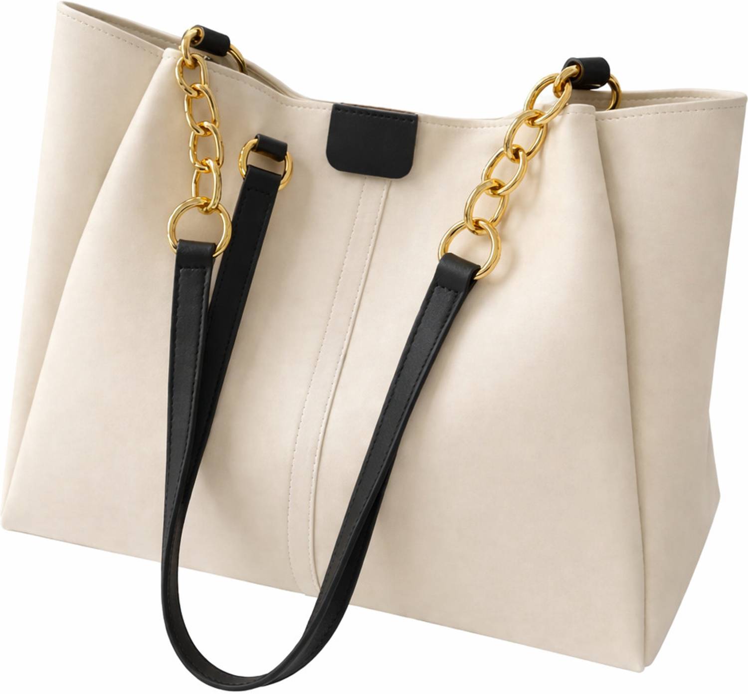 aesthetic Women Beige, Black Messenger Bag