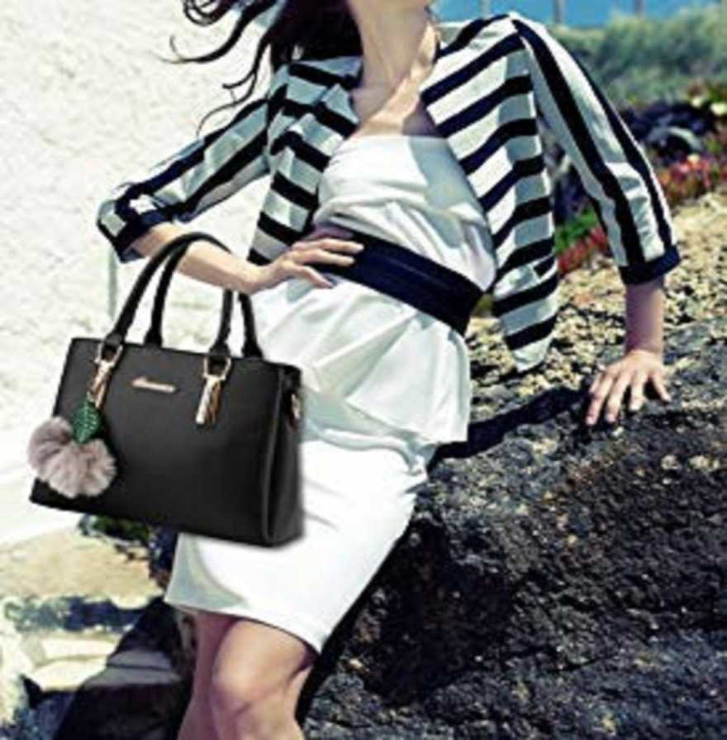 Image of khatushyam collection Women Black Shoulder Bag