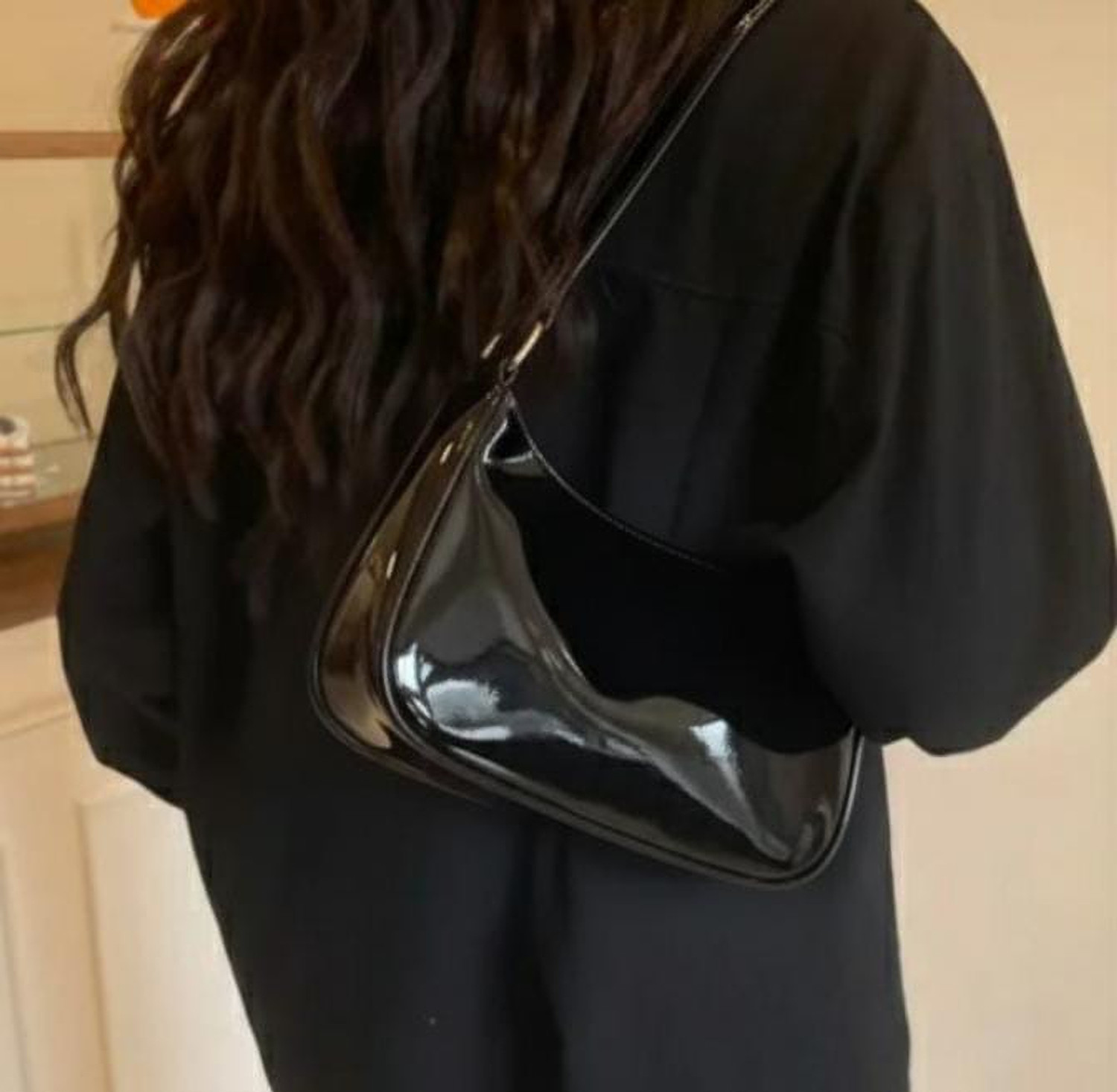 Image of LIZIQI Women Black Shoulder Bag