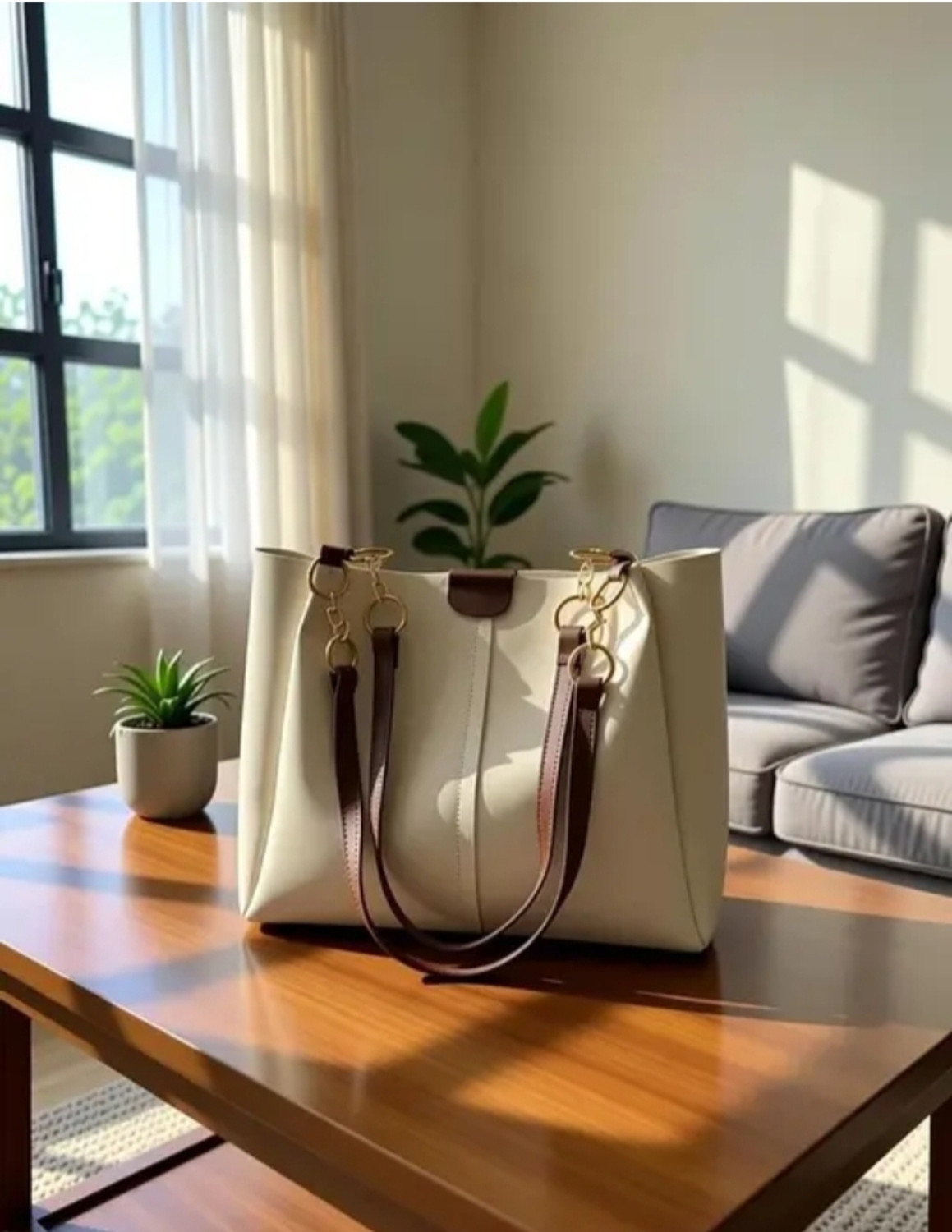 Image of AMAN Women White Handbag