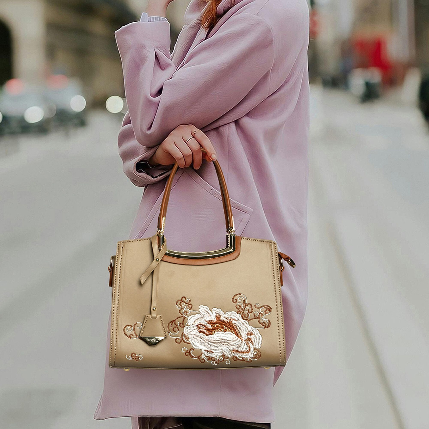 Image of Exotic Women Tan, Beige Handbag