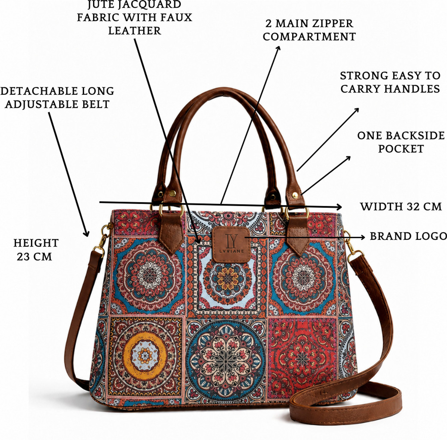 Image of Lyviane Women Multicolor Handbag