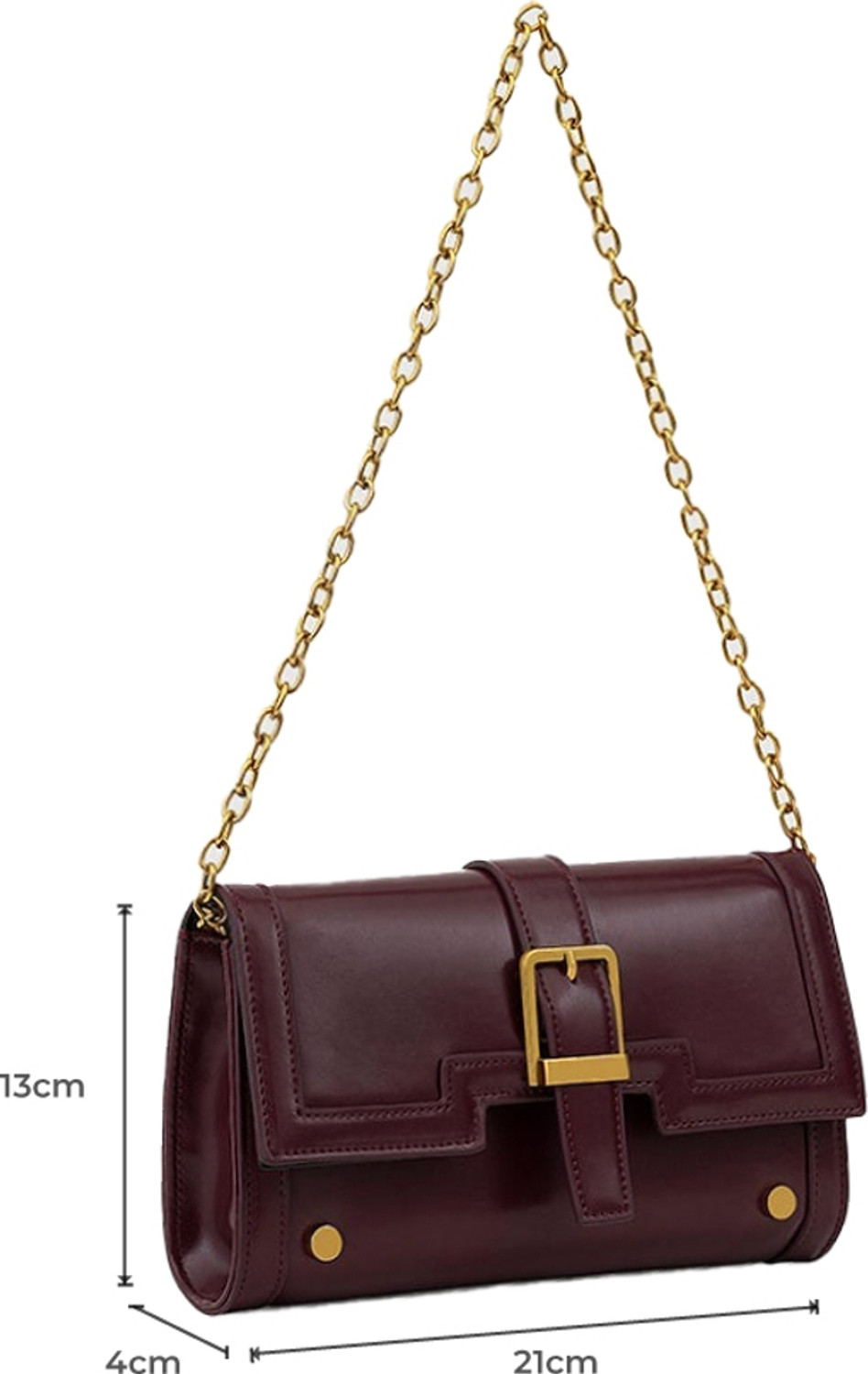 Image of Miraggio Women Maroon Sling Bag