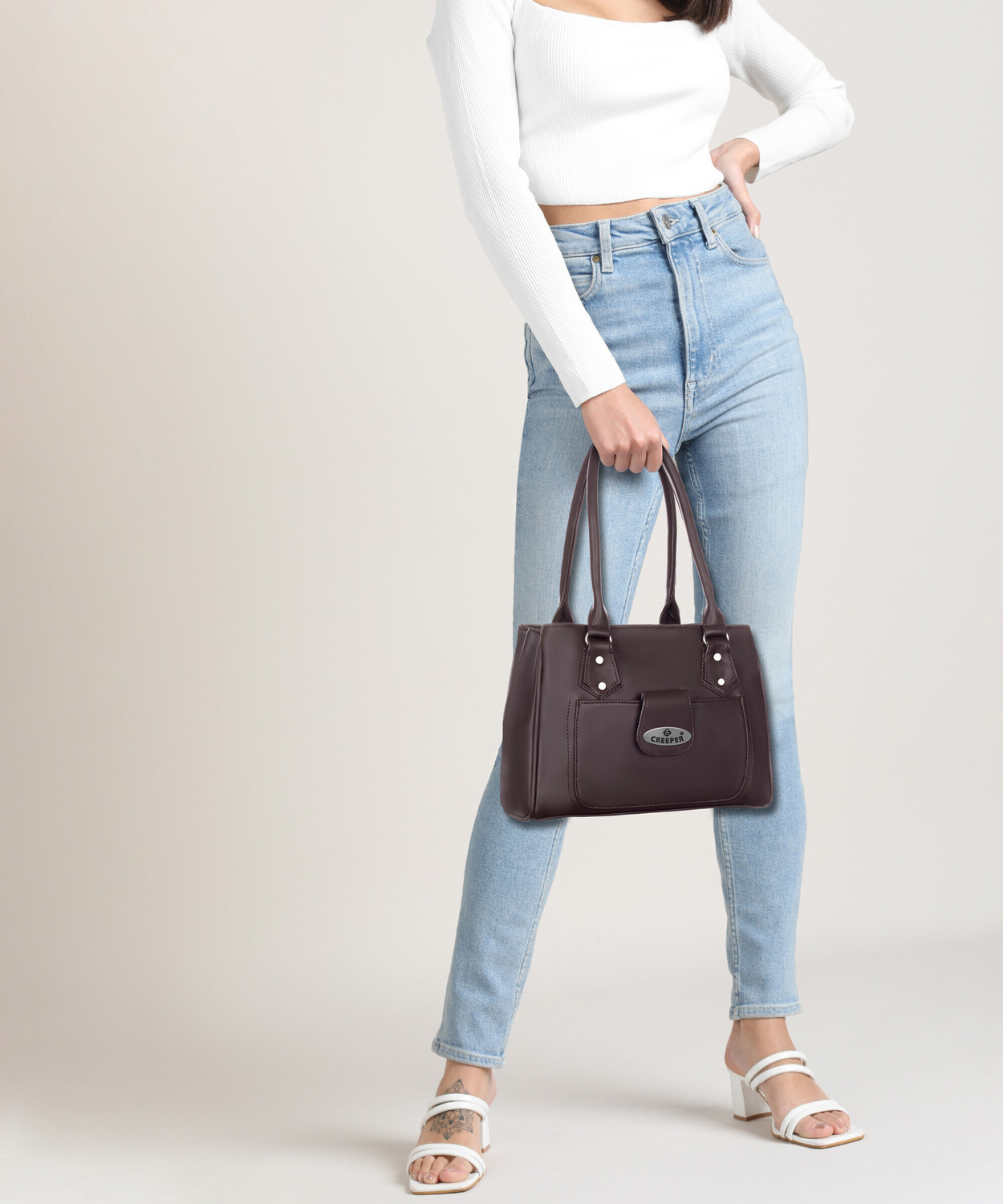 Image of CREEPER Women Brown Shoulder Bag