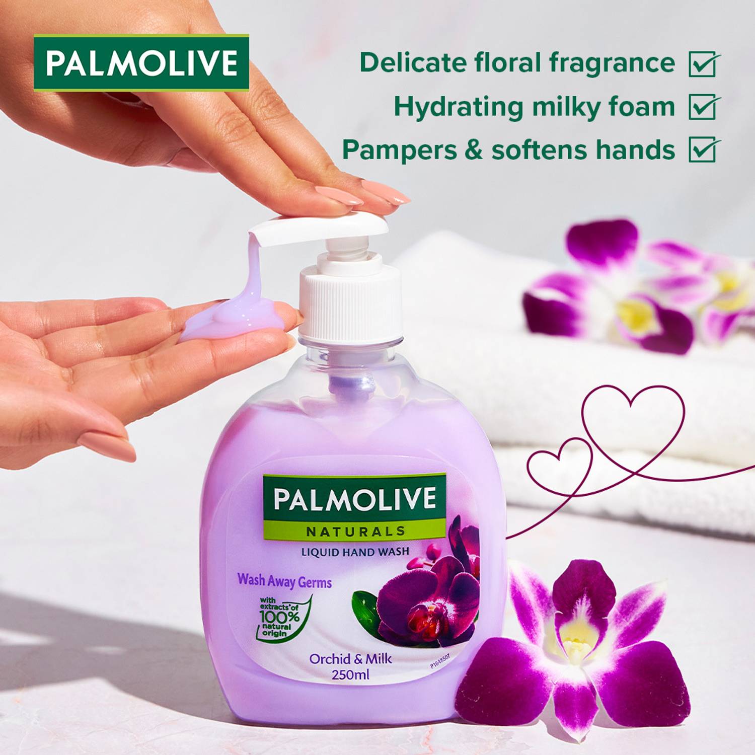 Palmolive Black Orchid and Milk Hand Wash - Image 4