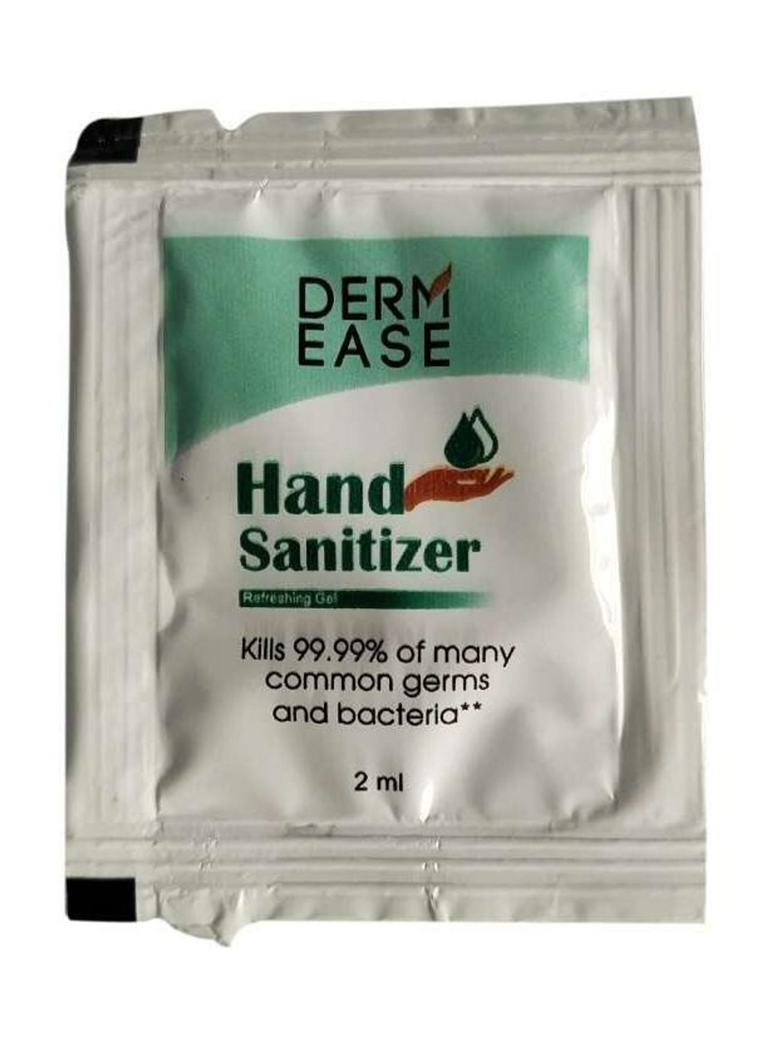 DERMEASE Pack of 200  Sachet Each 2ml Hand Sanitizer Sachet