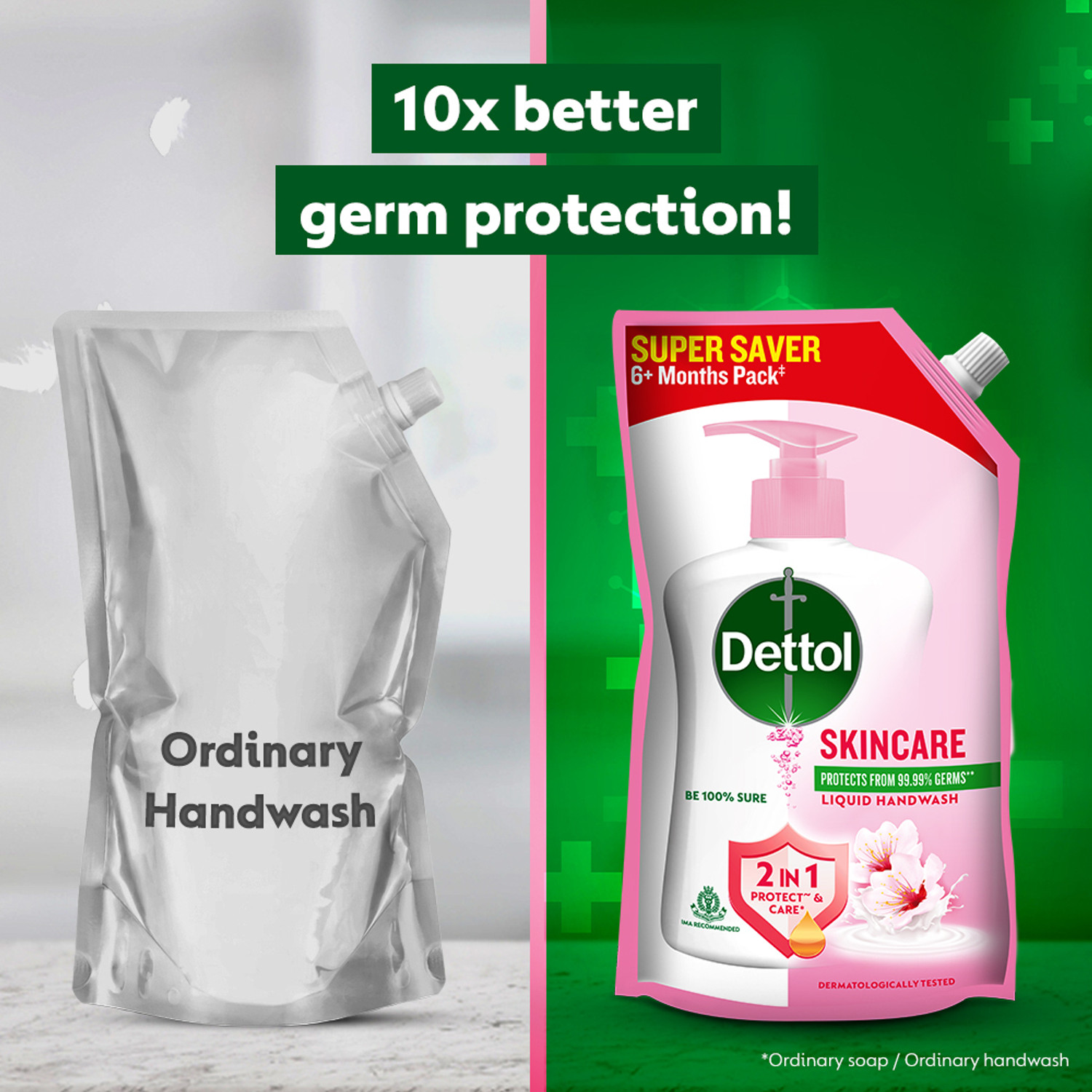 Image of Dettol Liquid Handwash Refill Pouch - Skincare Moisturizing Hand Wash Pouch