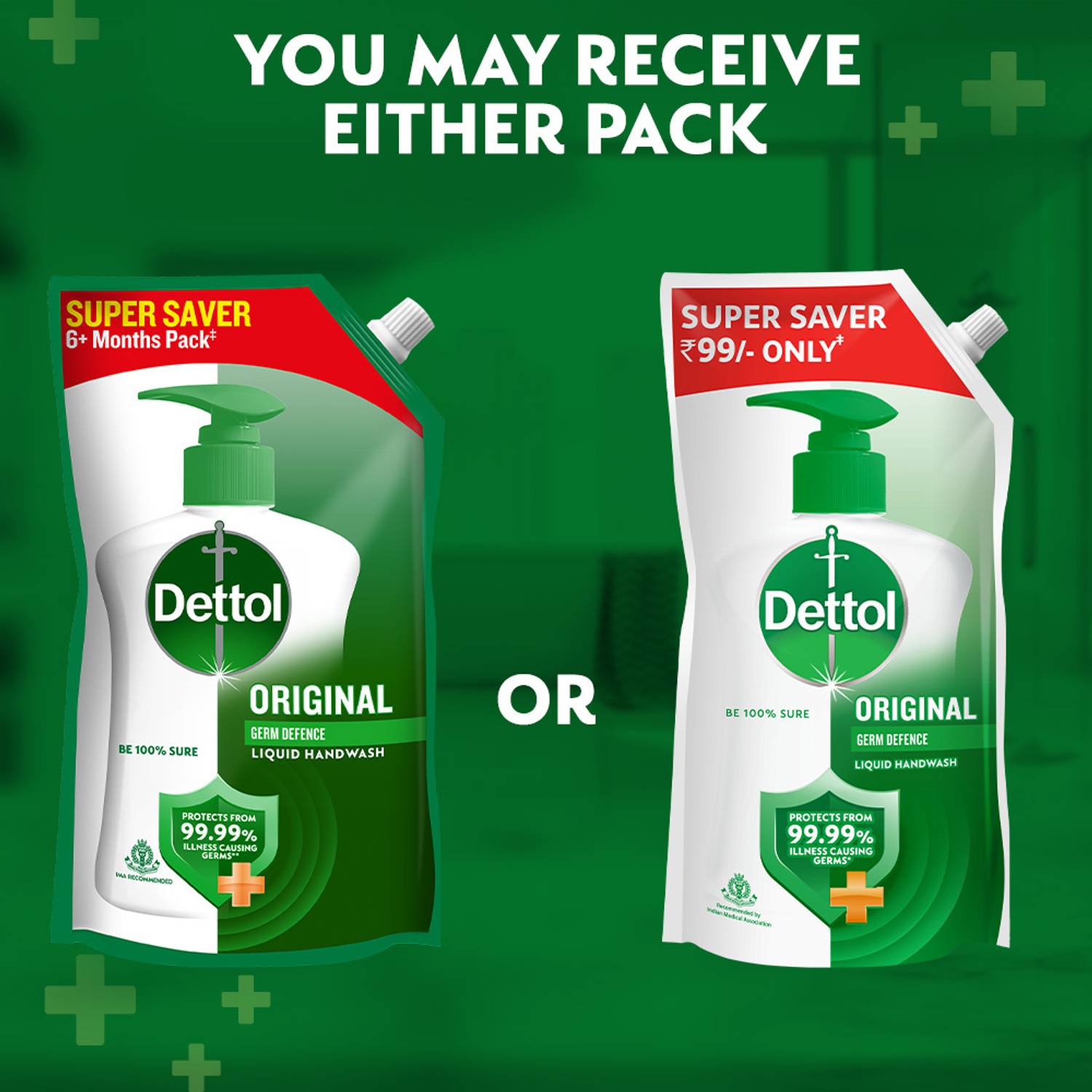 Dettol Original Hand Wash Pouch 10X Germ Protection 100ml - Image 5