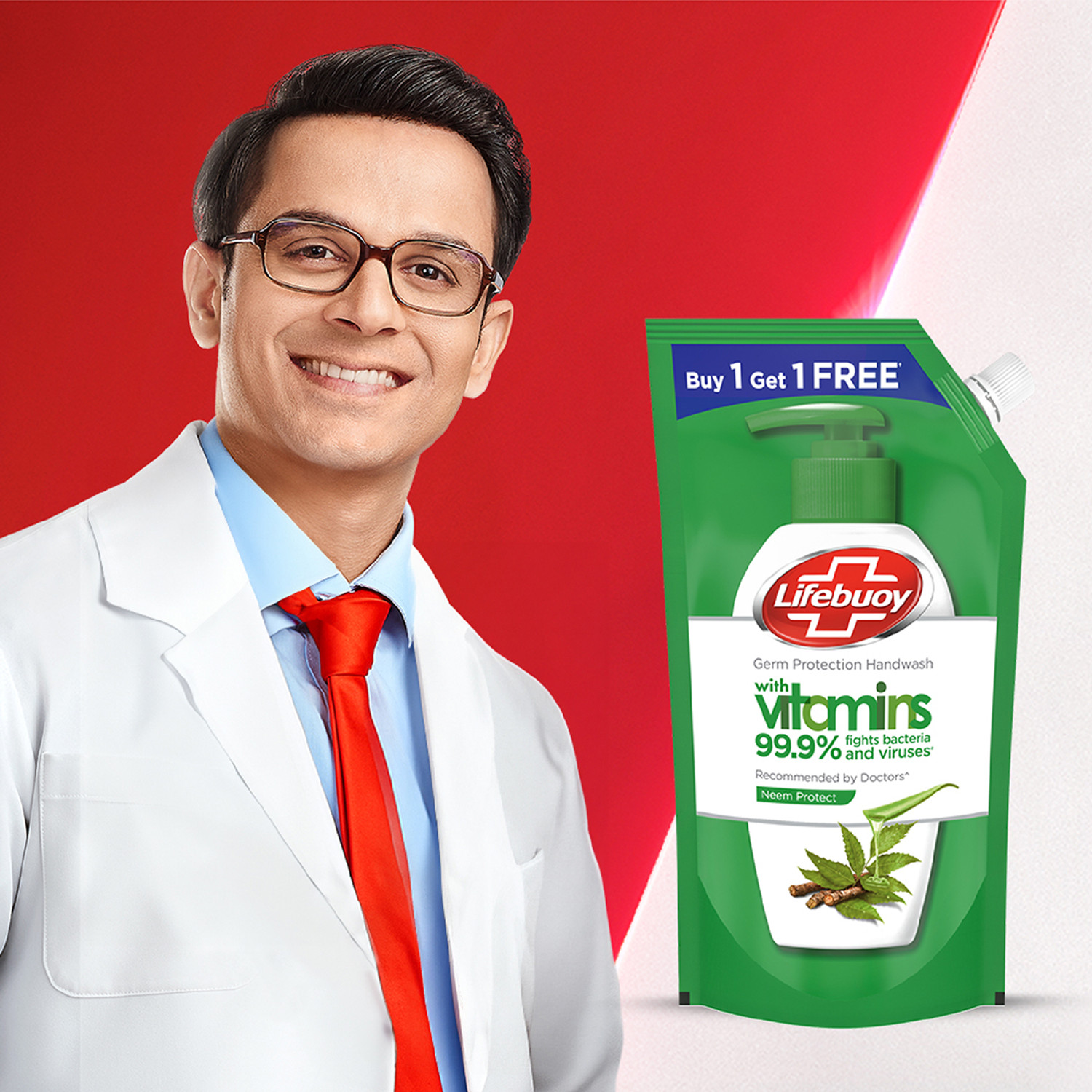 Image of LIFEBUOY Nature Germ Protection Green Tea Liquid Handwash Refill Hand Wash Pouch
