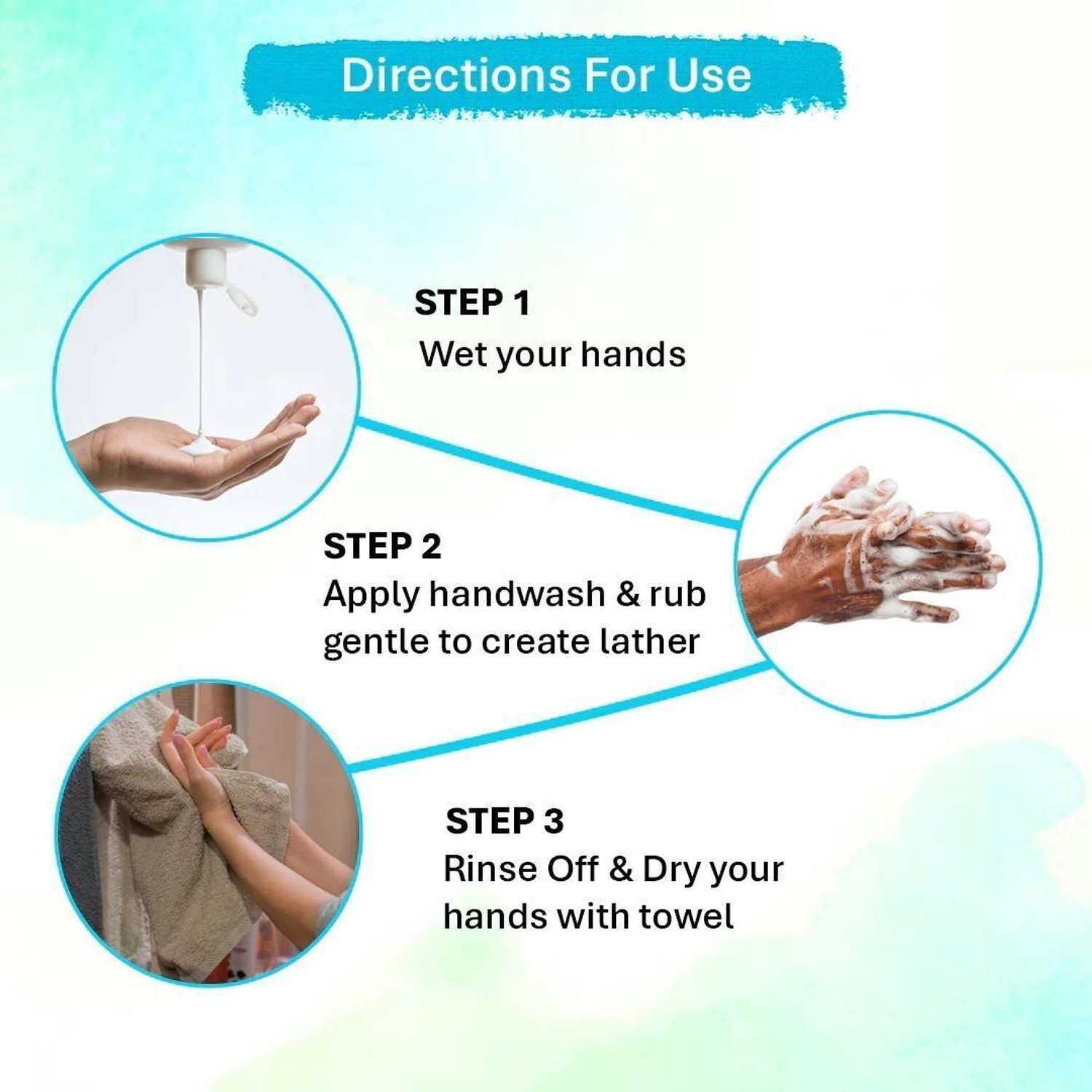Image of Oneway Happiness Minty Menthol Handwash - Cool, Clean & Refreshing (500ml) Hand Wash Bottle