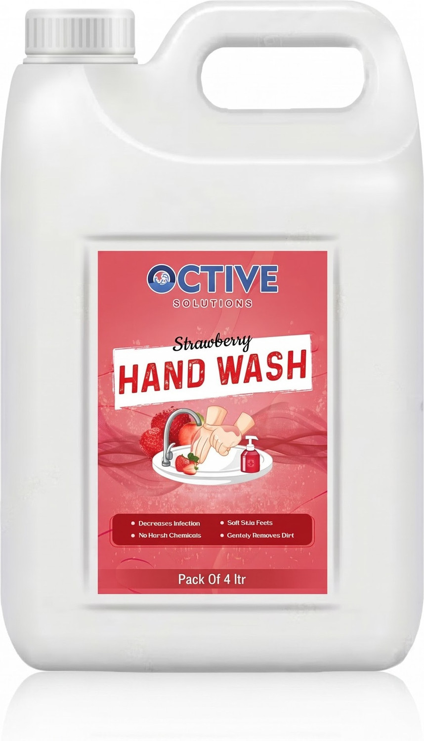OCTIVE Strawberry Hand Wash Hand Rub Can