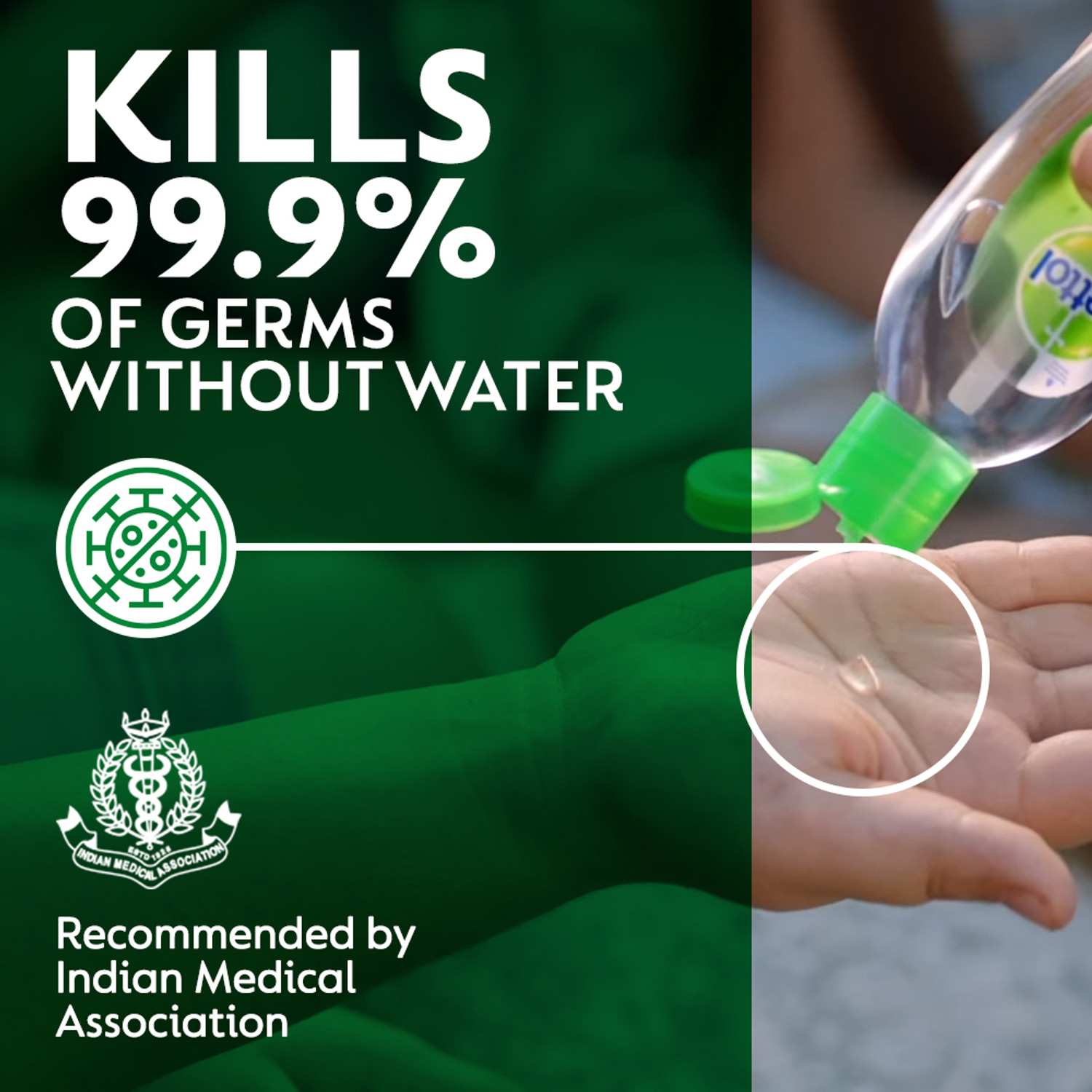 Image of Dettol Instant Original Hand Sanitizer Bottle