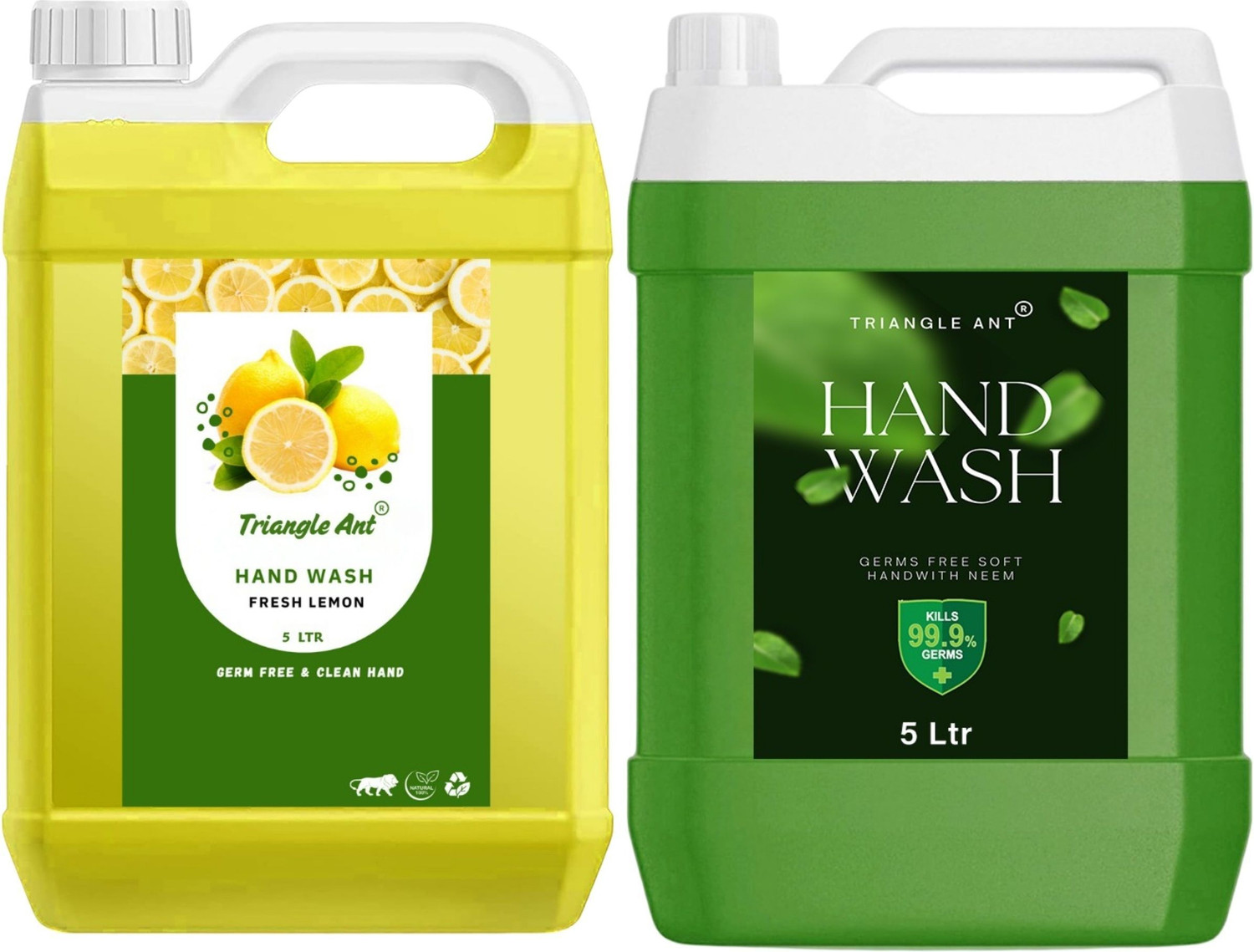 Image of Triangle Ant Liquid Refill - Power of Lemon Neem | Moisturizing Germ Protection Hand Wash Can