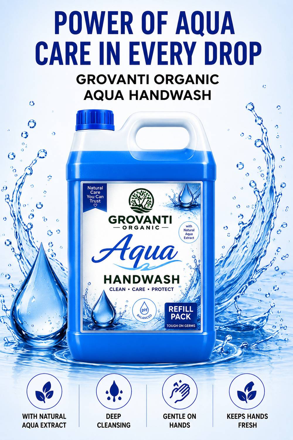 GROVANTI ORGANIC Handwash Liquid 5L - Image 5