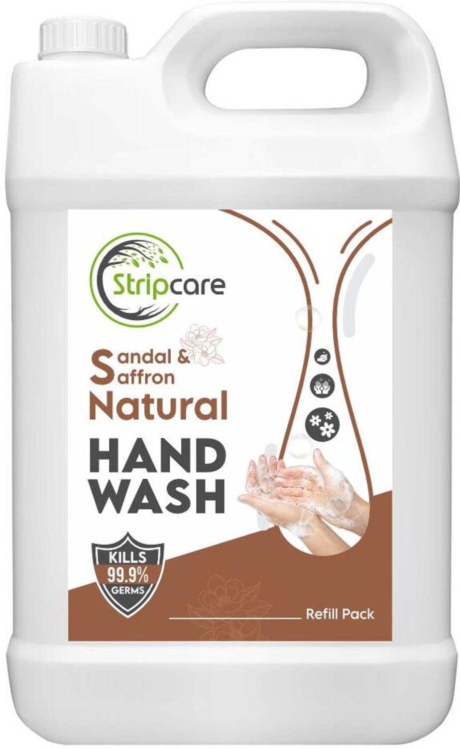 Image of Stripcare Sandal & Saffron Hand Wash Hand Wash Can