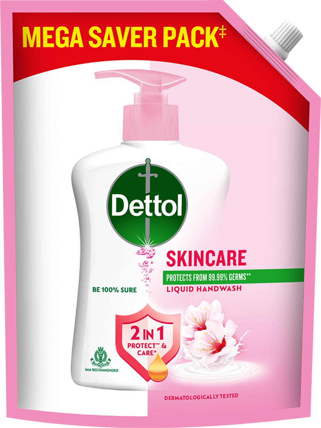 Dettol Germ Protection ph-Balanced Liquid Refill, Skincare Hand W