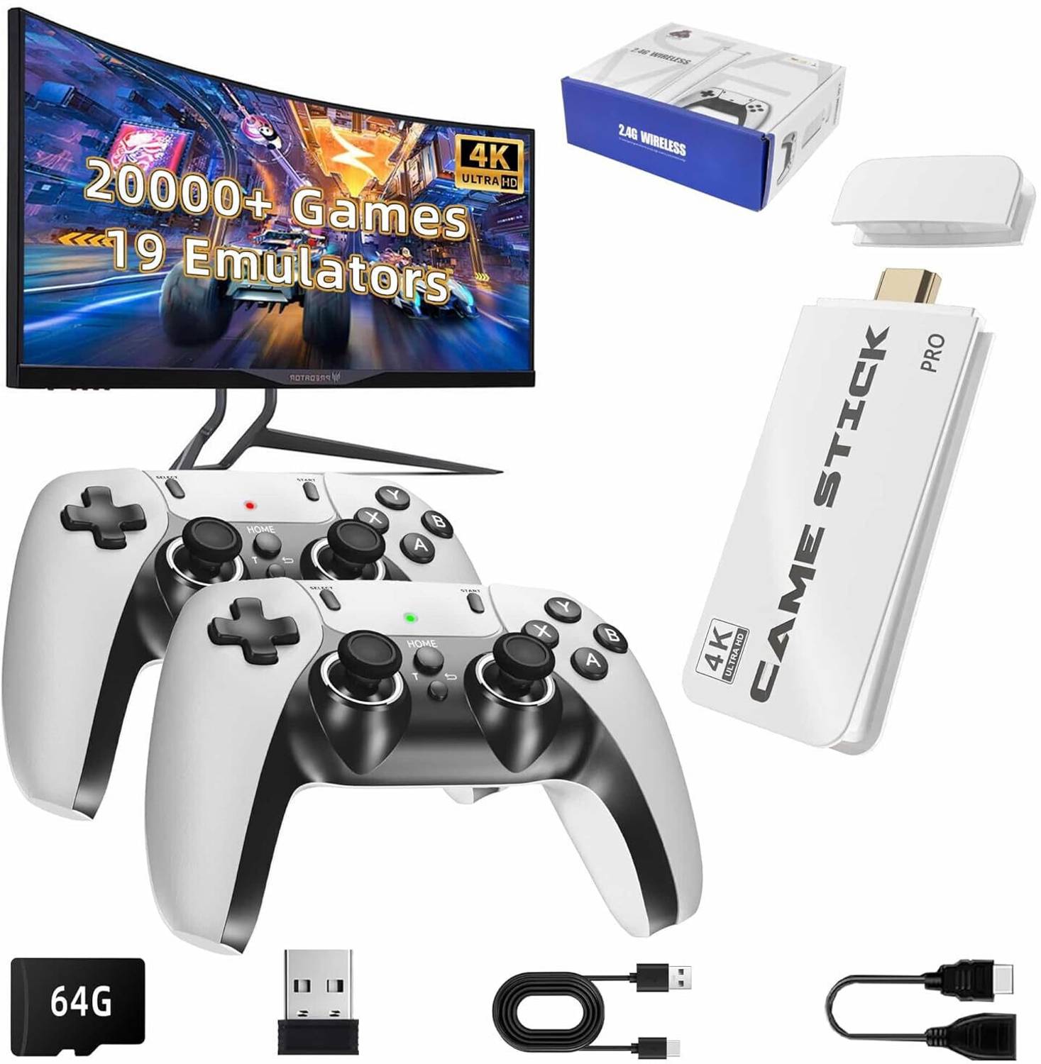 CRUPED Retro Game 64 gb Handheld Gaming Console