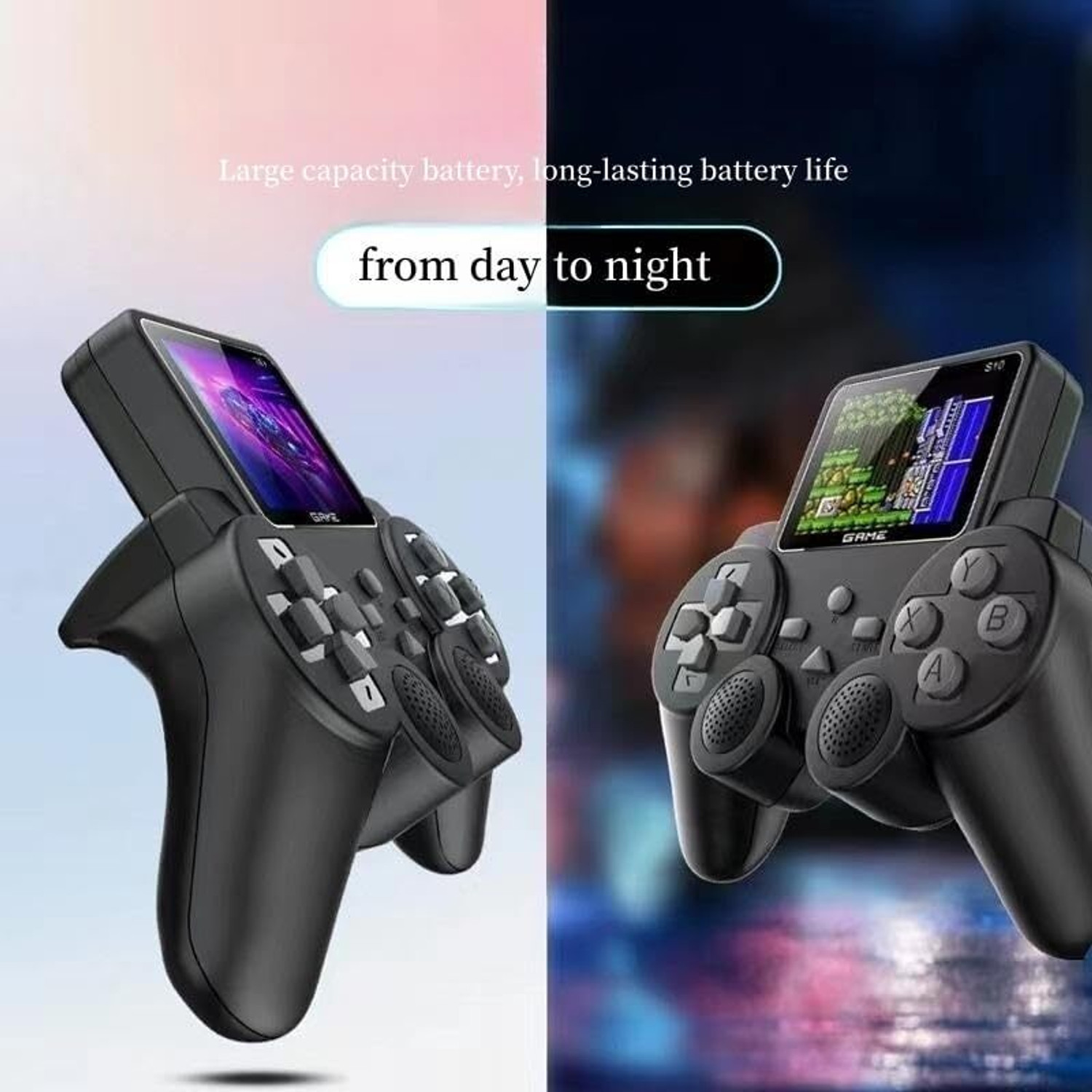Image of Rhonnium 520 in 1 Sup Video Games Portable, Led Screen and USB Rechargeable Gamepad